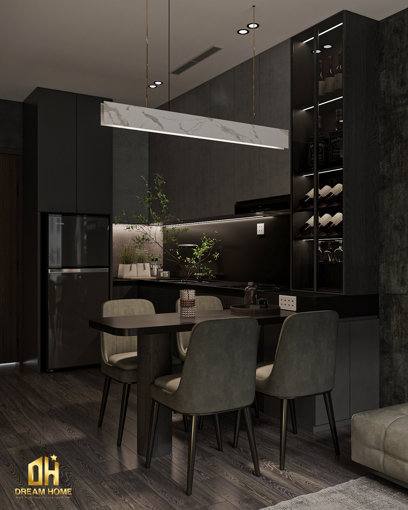Thiết Kế Nội Thất Chung Cư Masteri West Height-55m2 4 thiết kế nội thất