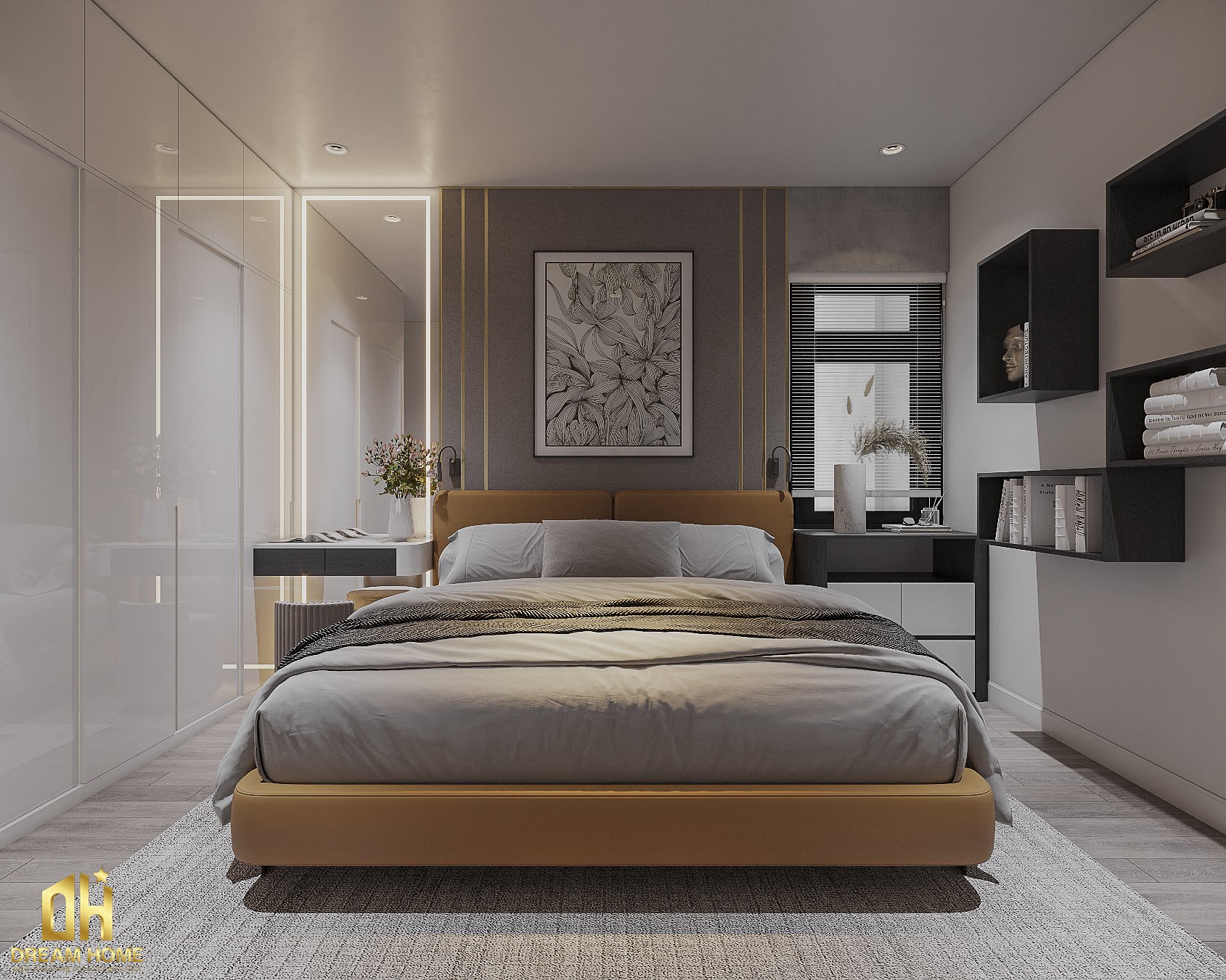 Thiết Kế Nội Thất Chung Cư Rose Town-70m2 9 thiết kế nội thất