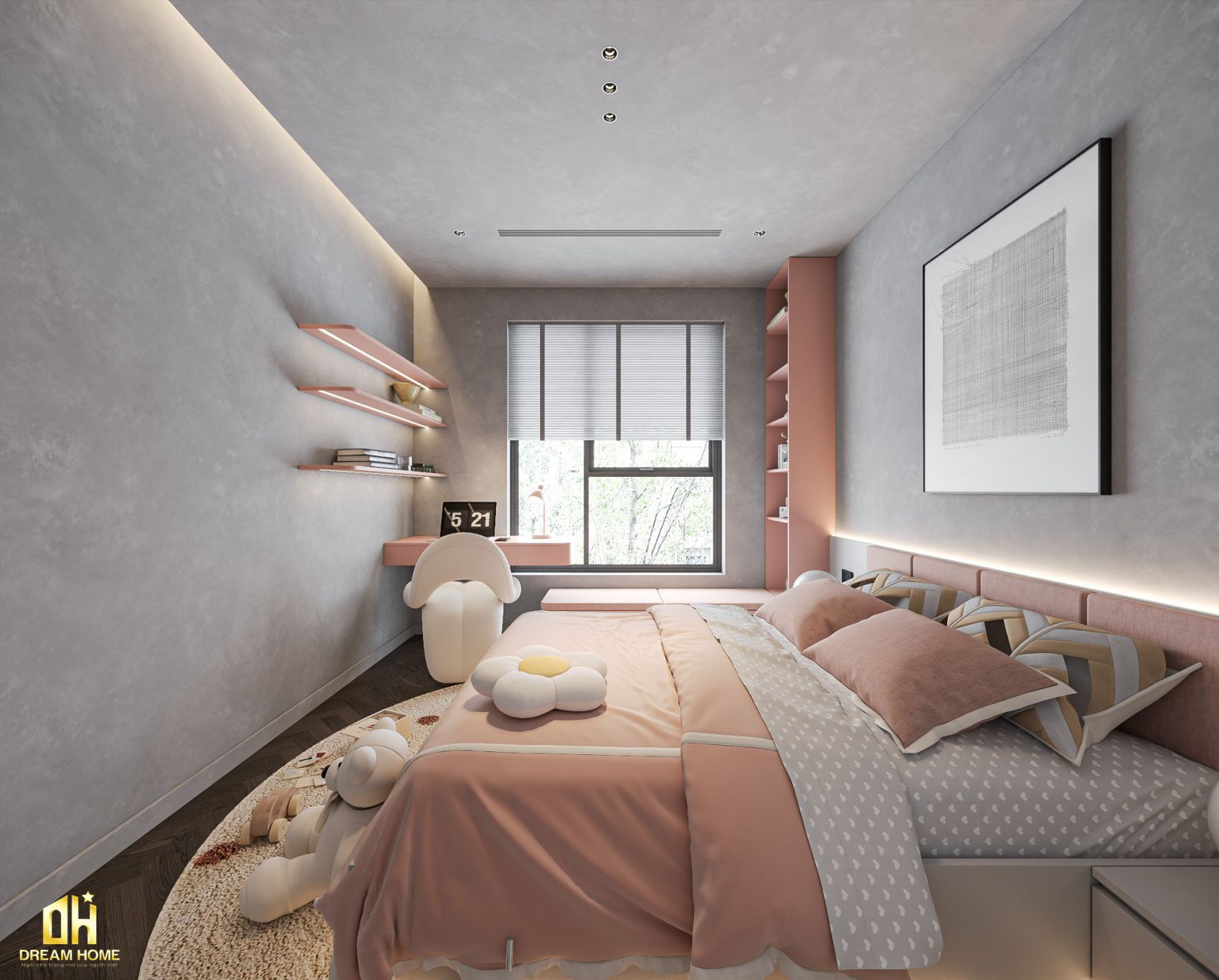 Thiết Kế Nội Thất Chung Cư FeLiz Home-85m2 11 thiết kế nội thất
