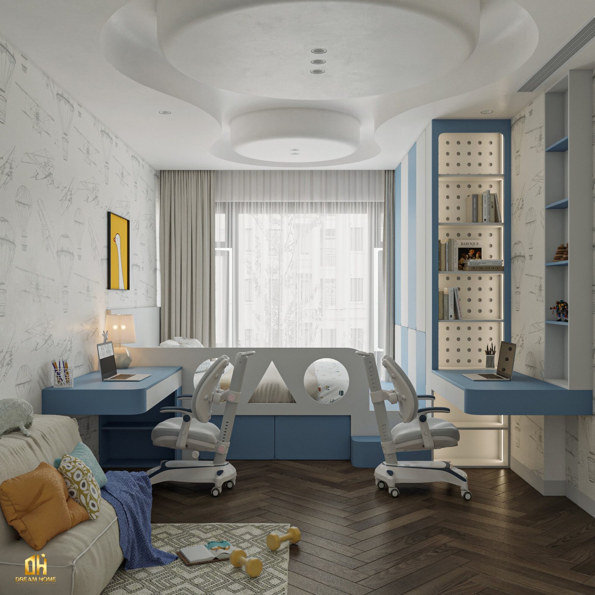 Thiết kế nội thất cho bé tạo ra không gian bình yên, tăng cường sự sảng khoái và sự phát triển của trẻ