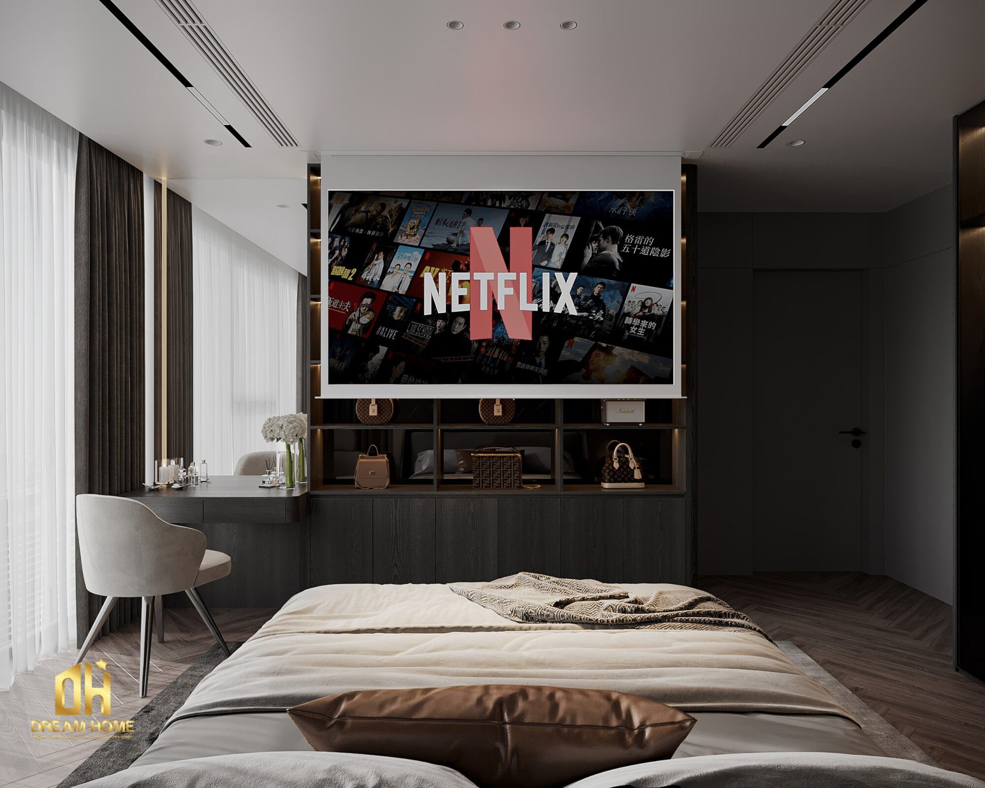 Bạn có thể thưởng thức các bộ phim, chương trình truyền hình tại giường của mình một cách thoải mái và tiện lợi.