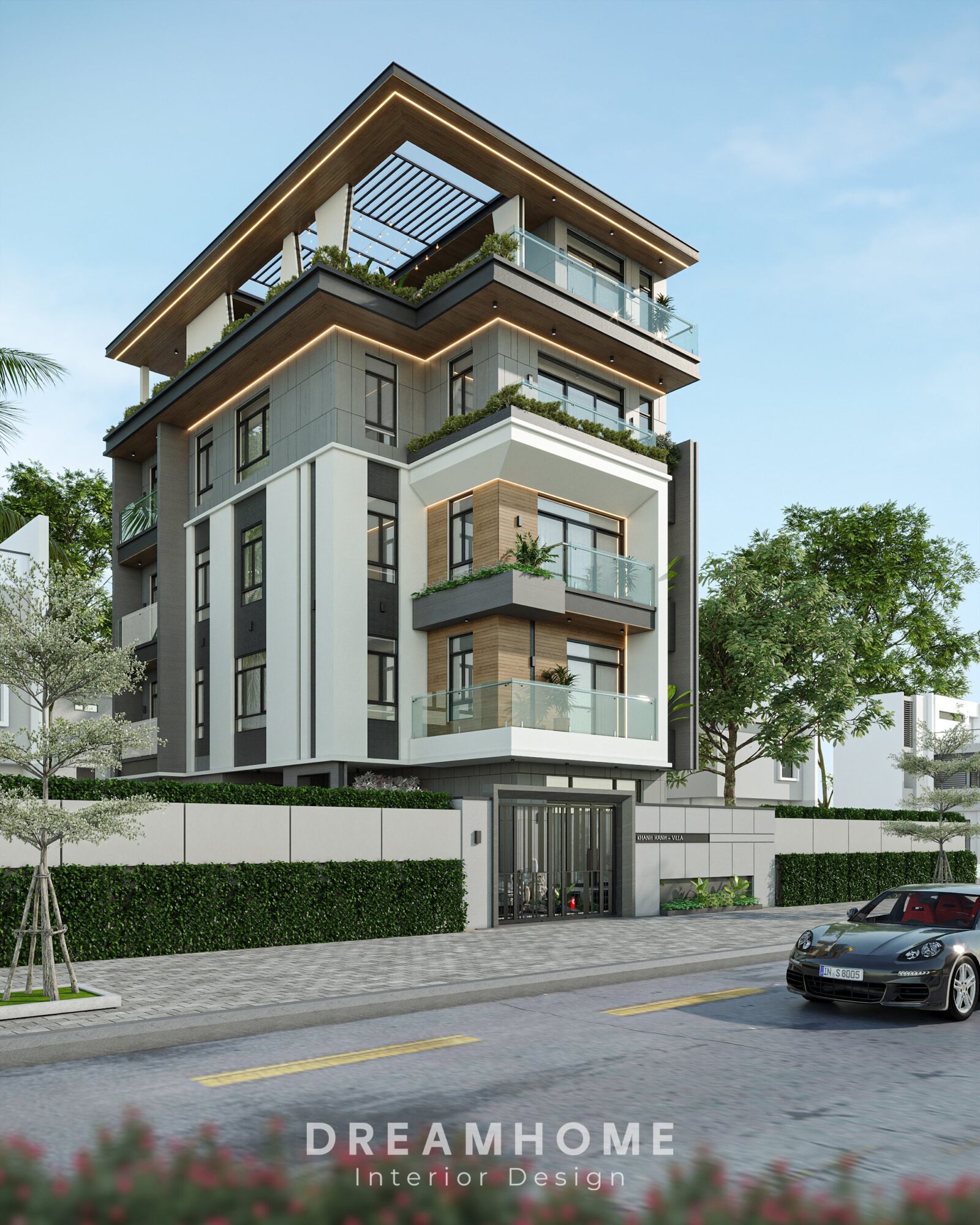 Thiết Kế Kiến Trúc Biệt Thự Việt Trì - 530m2 4 Hình dạng của ngôi nhà những khối hình học