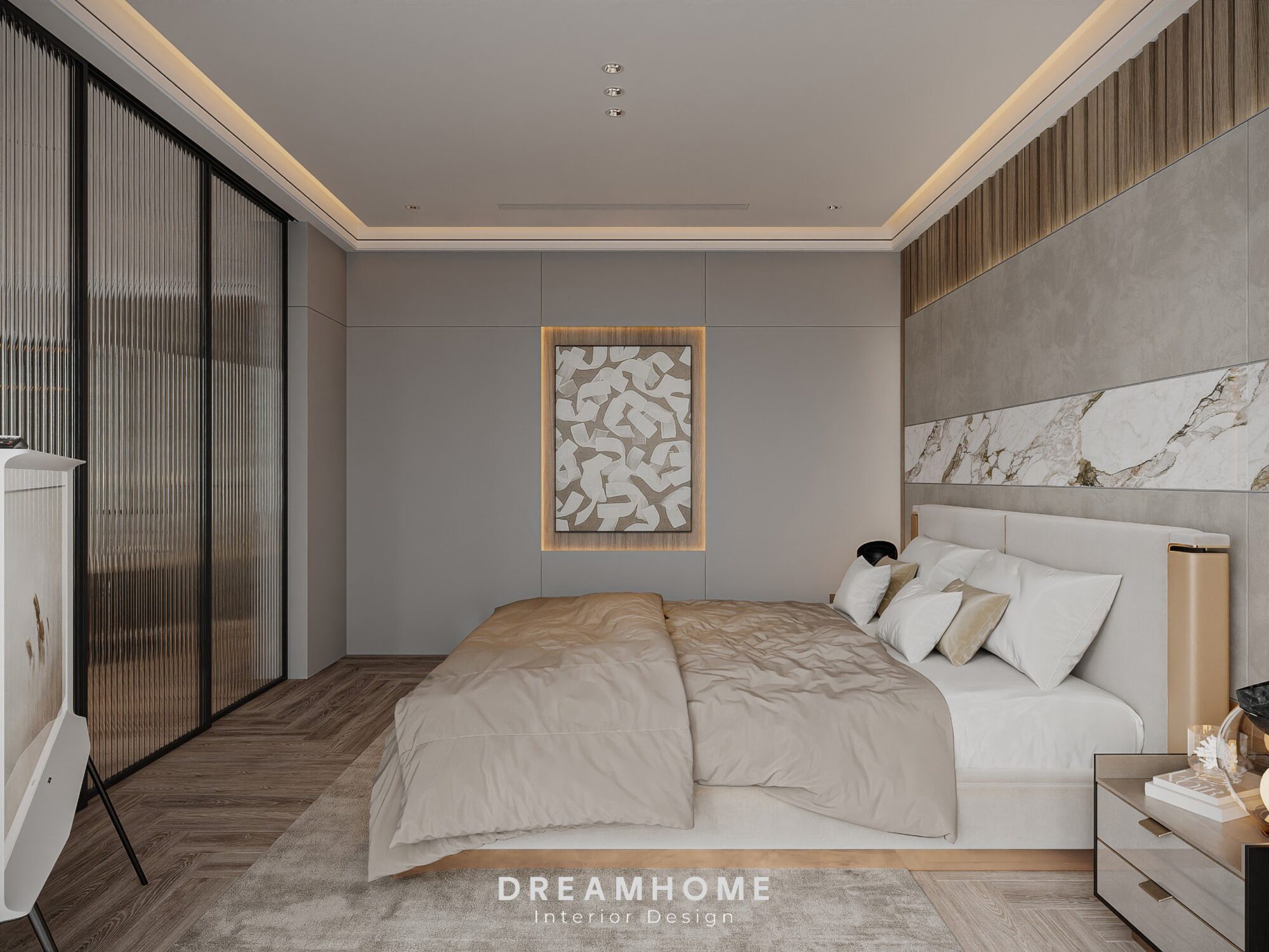 Thiết Kế Nội Thất Biệt Thự Hải Dương - 300m2 18 Bức tranh này có thể là một tác phẩm nghệ thuật, mang đến sự sống động và cá nhân hóa cho không gian.