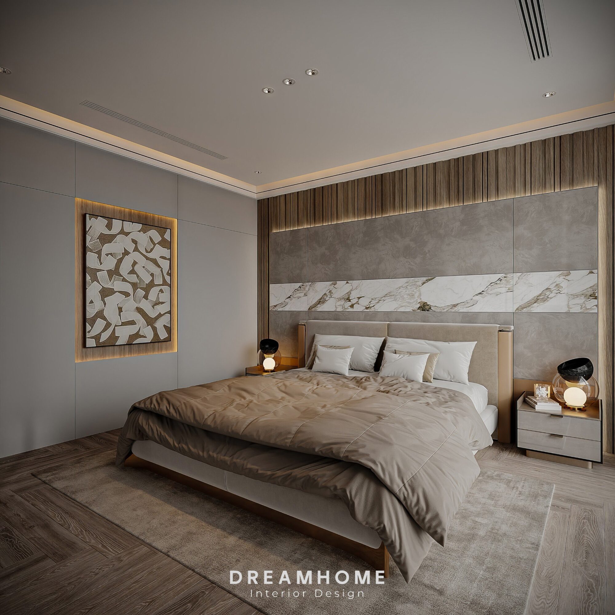 Thiết Kế Nội Thất Biệt Thự Hải Dương - 300m2 17 Thiết kế đơn giản và chức năng của hai chiếc bàn nhỏ này mang lại sự tiện lợi trong việc lưu trữ các vật dụng