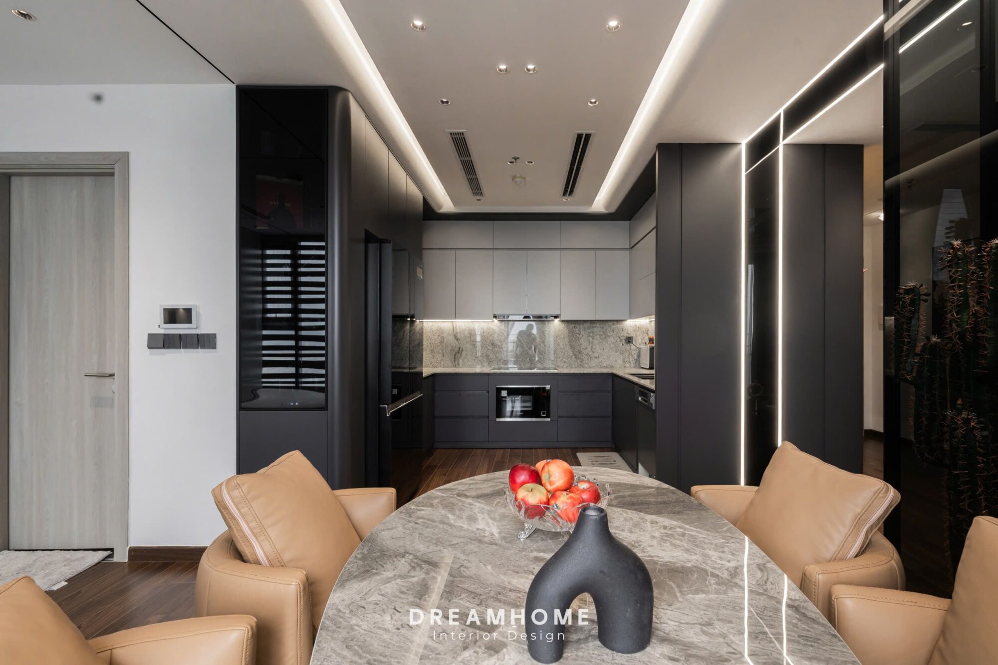 Hoàn Thiện Công Trình Thực Tế Masteri West Heights - 120M2 9 Đá nguyên khối không chỉ mang lại vẻ đẹp tự nhiên mà còn dễ dàng trong việc vệ sinh, bảo quản.