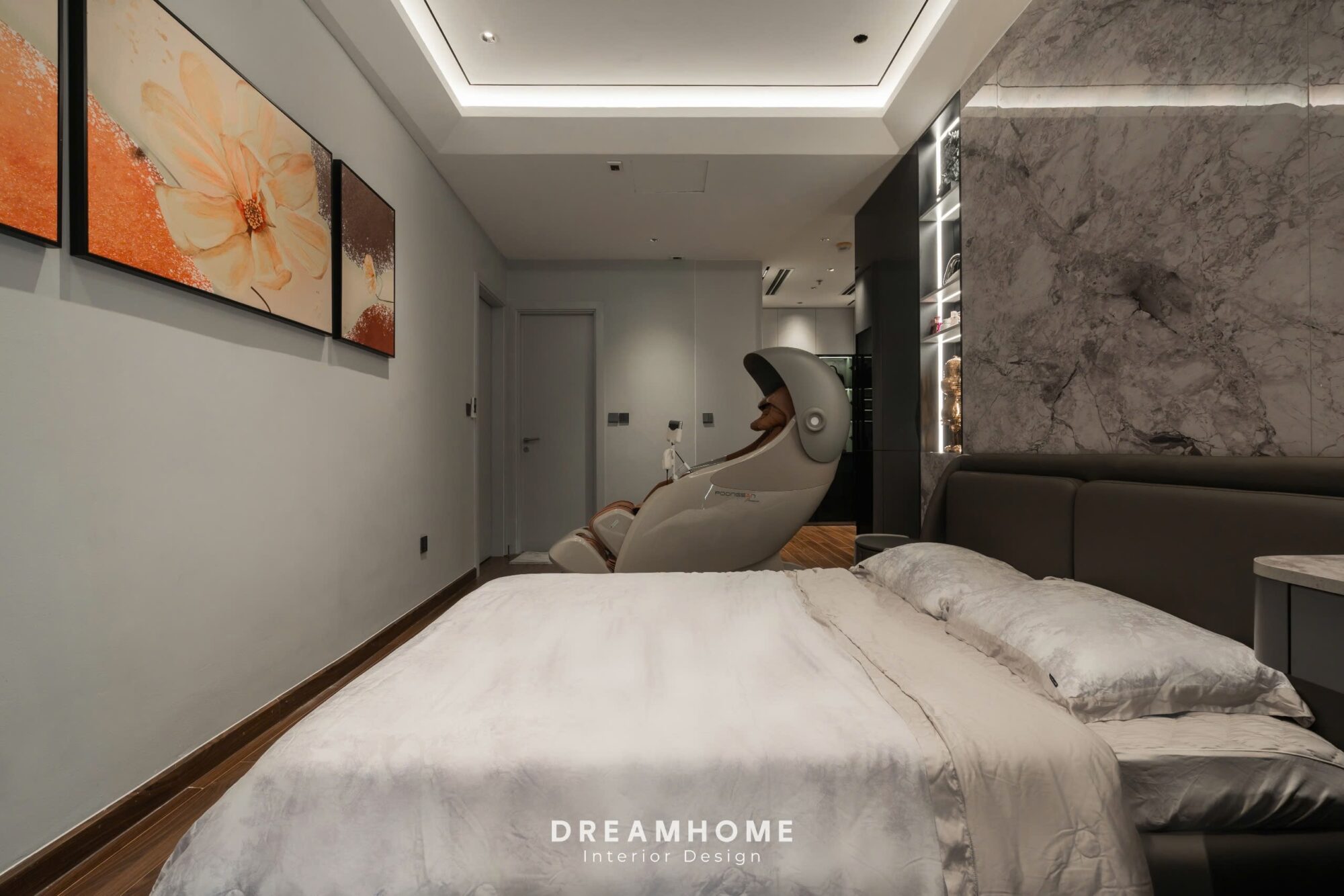 Hoàn Thiện Công Trình Thực Tế Masteri West Heights - 120M2 12 Máy massage được bố trí ở một góc thuận tiện, dễ dàng tiếp cận và sử dụng