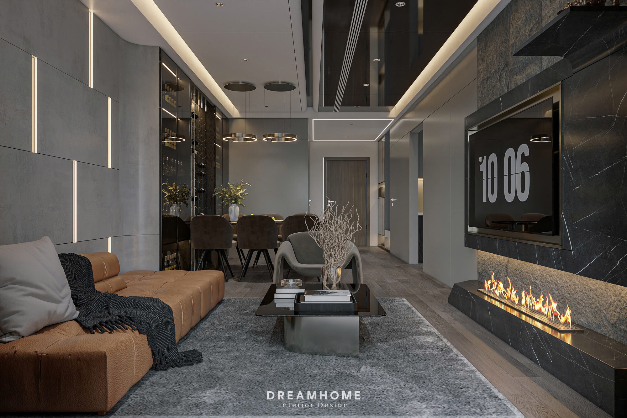 Thiết Kế Nội Thất Chung Cư Khai Sơn City-101m2 2 thiết kế nội thất