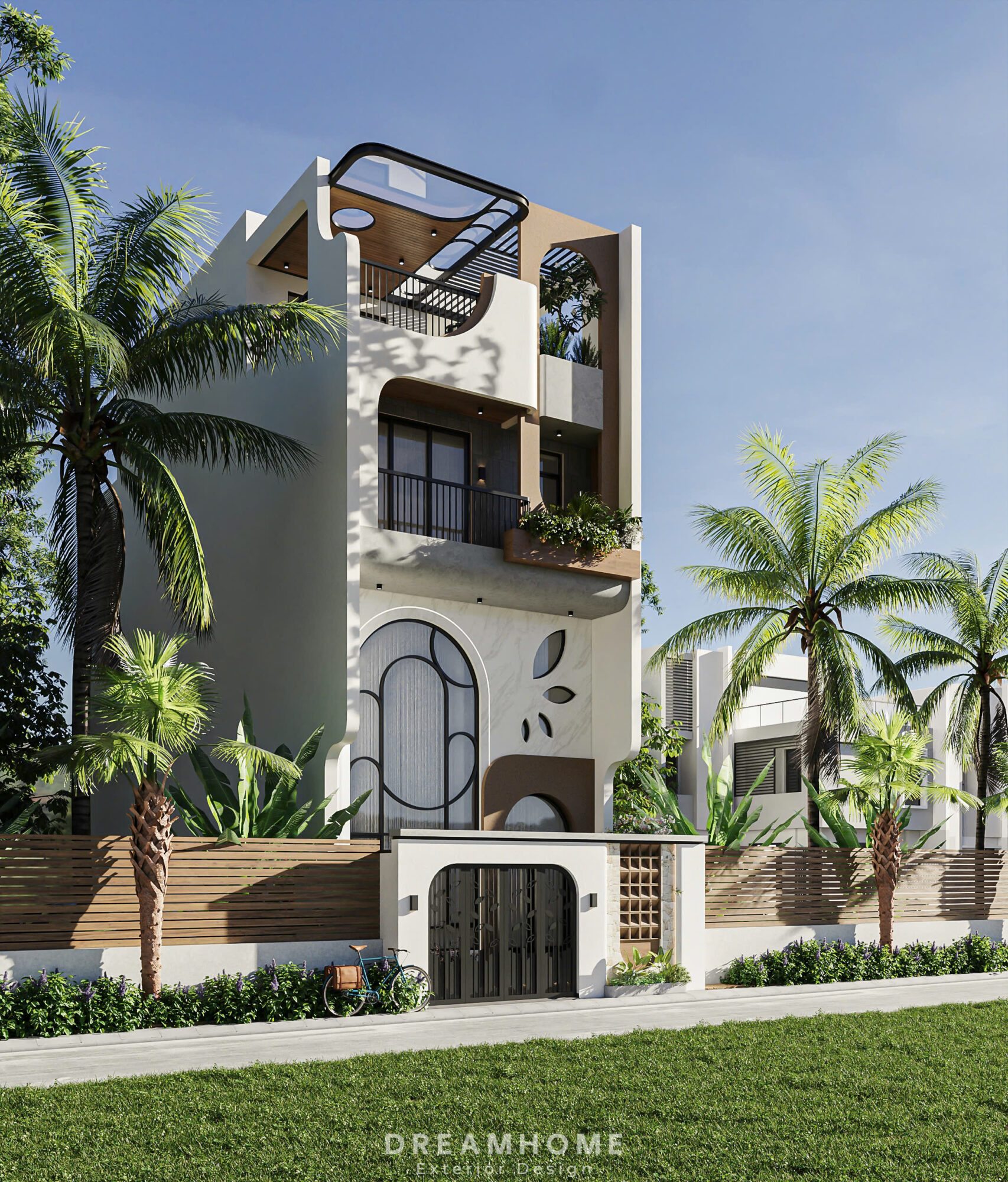 Thiết Kế Kiến Trúc Nhà Phố Bắc Ninh-400m2 4 thiết kế kiến trúc