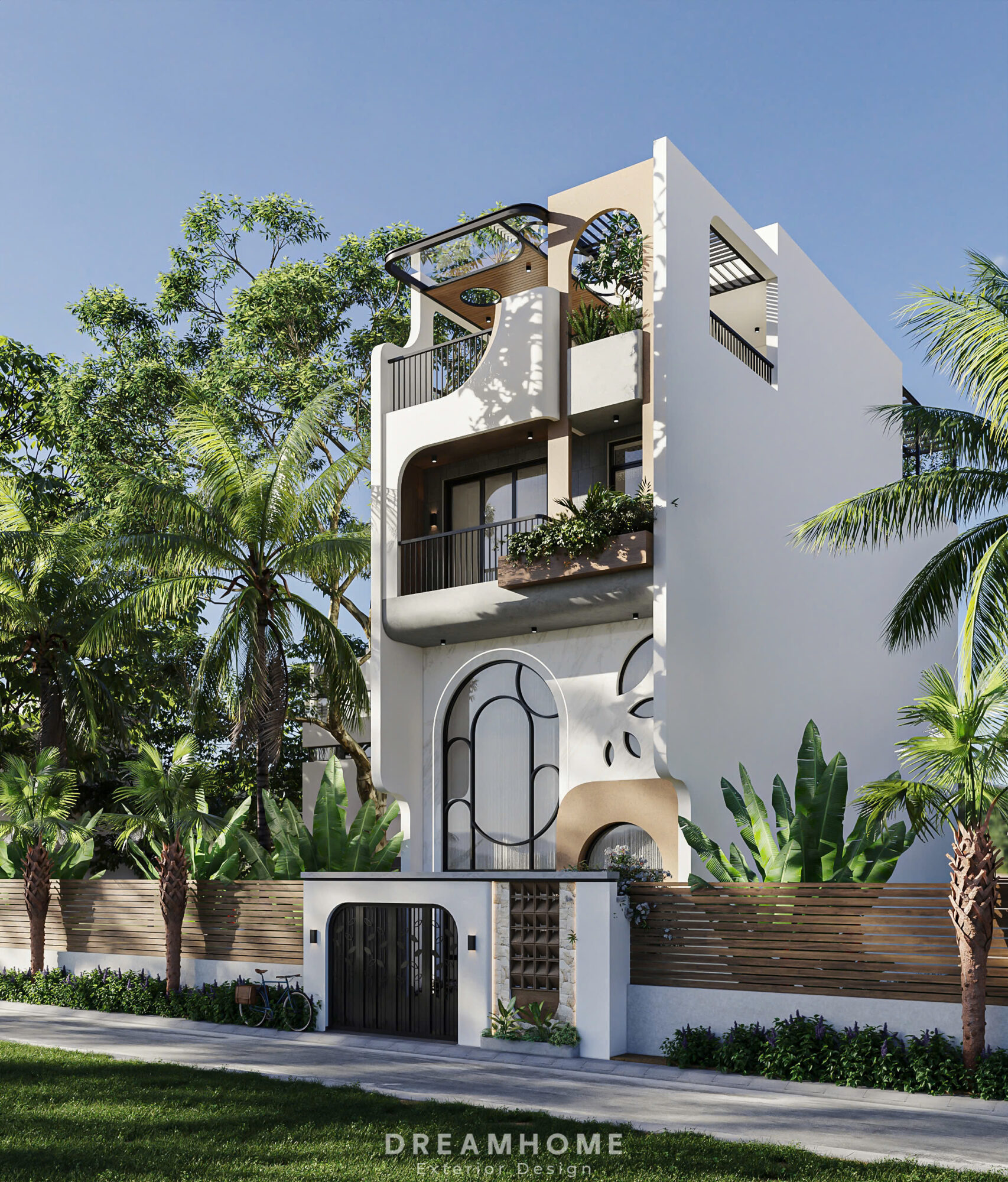 Thiết Kế Kiến Trúc Nhà Phố Bắc Ninh-400m2 3 thiết kế kiến trúc