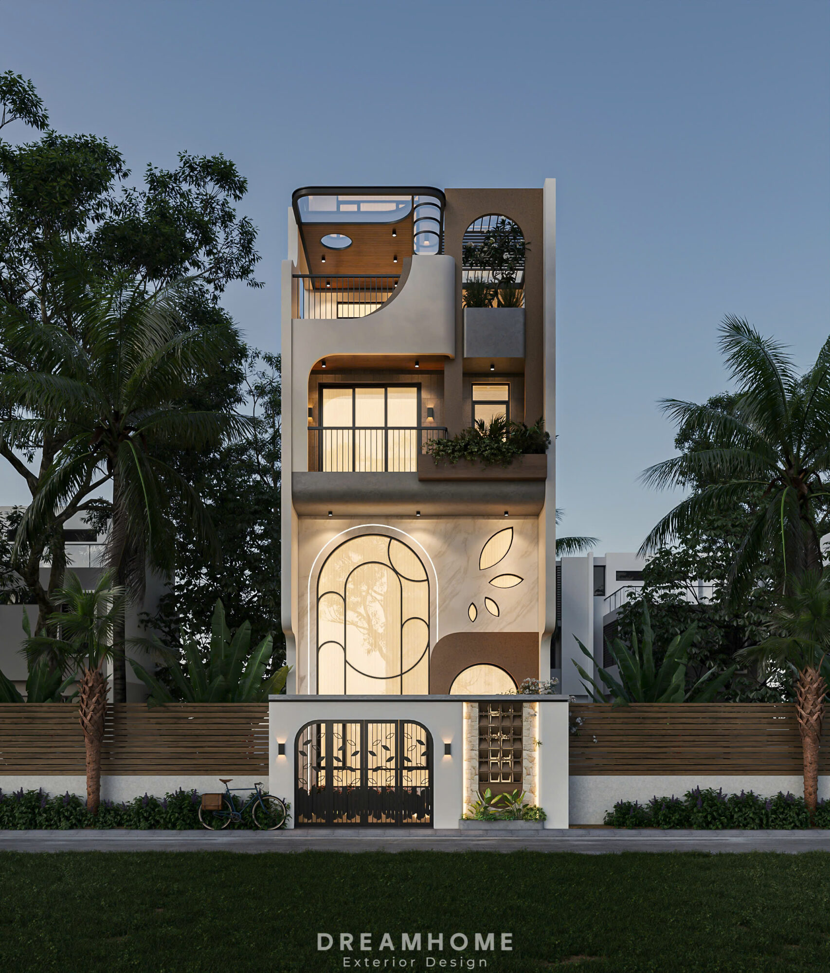 Thiết Kế Kiến Trúc Nhà Phố Bắc Ninh-400m2 2 thiết kế kiến trúc