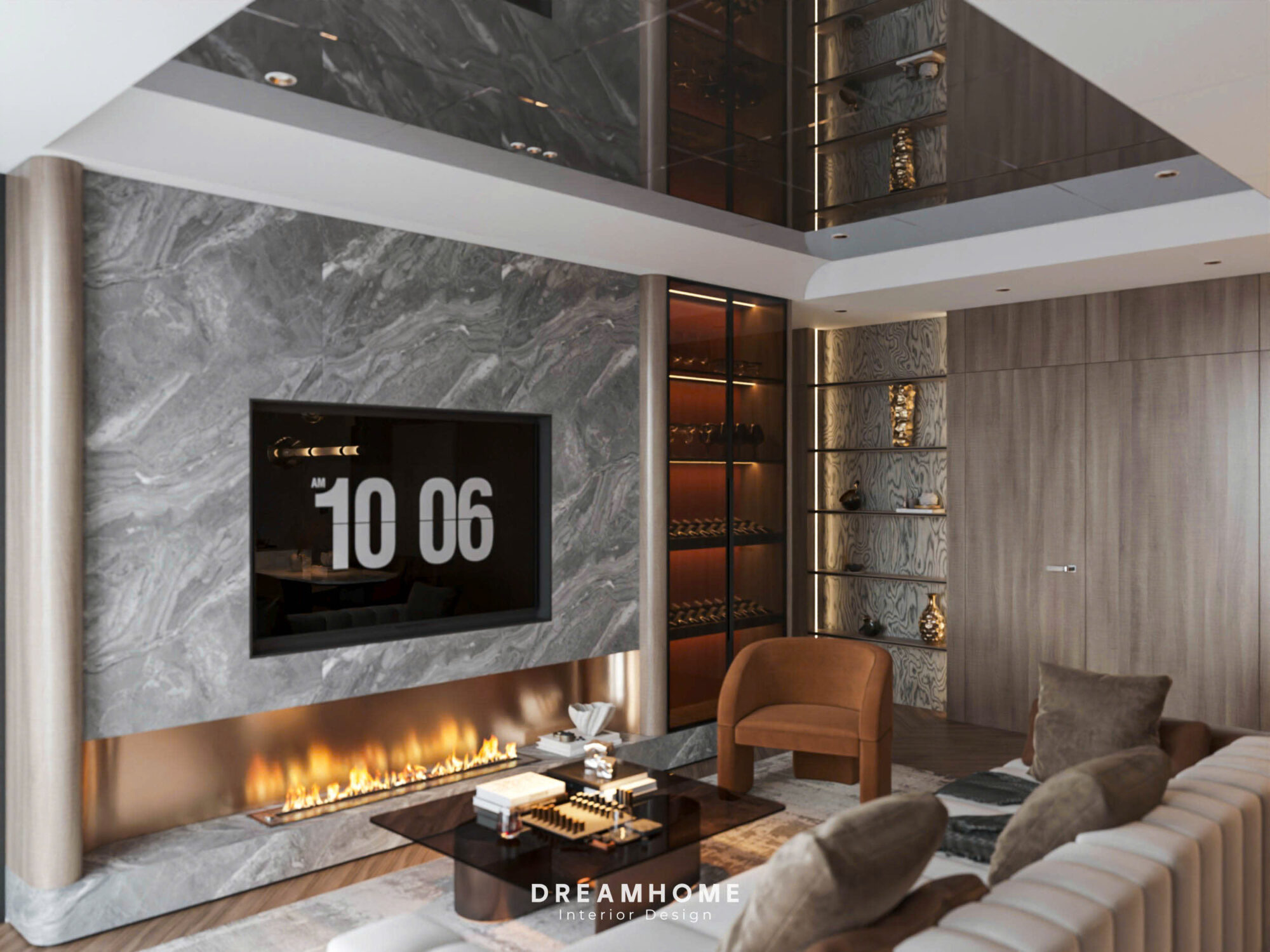 Thiết Kế Nội Thất Chung Cư Unimax Twin Tower-110m2 5 thiết kế nội thất