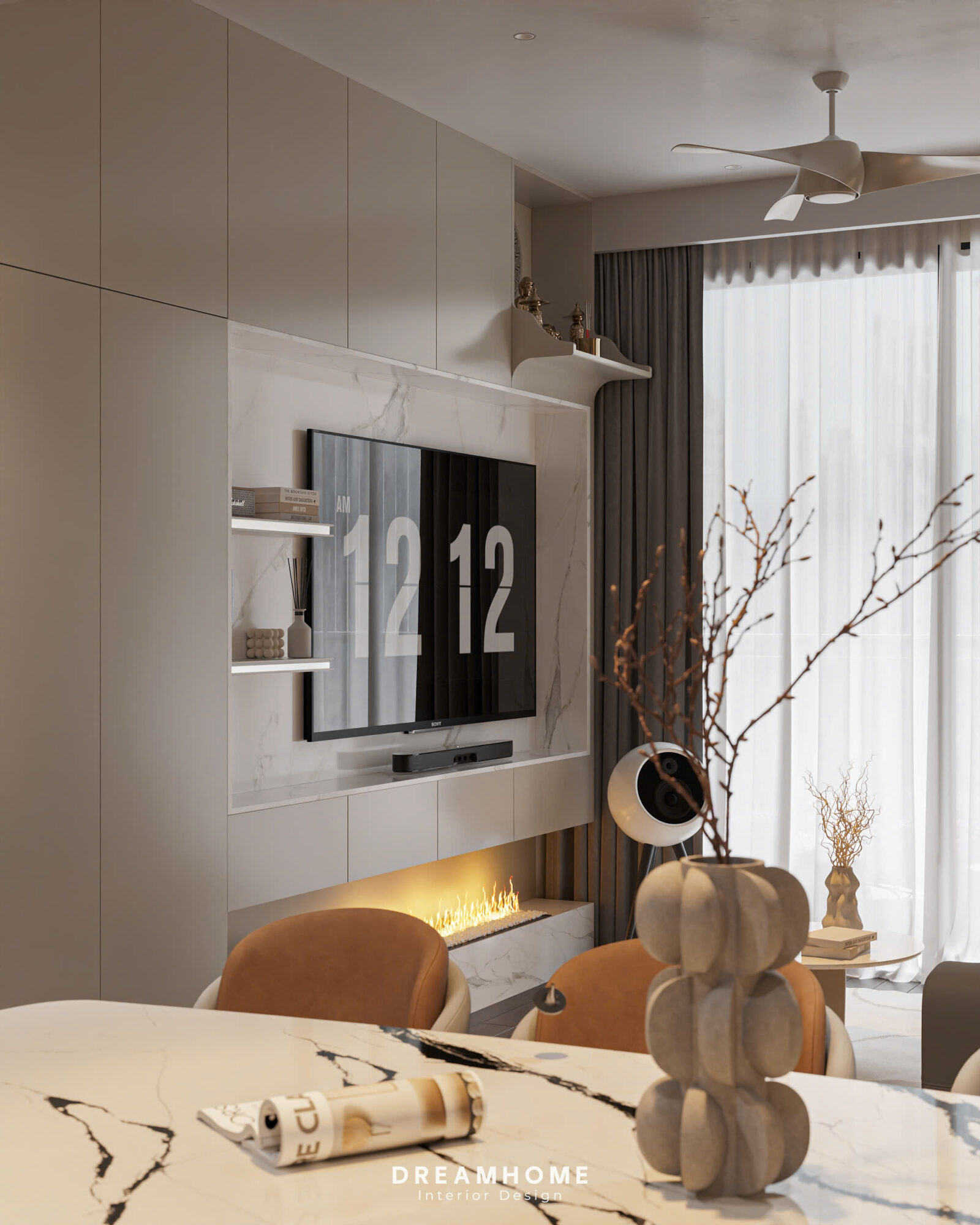 Thiết Kế Nội Thất Chung Cư Masteri West Height-80m2 9 thiết kế nội thất