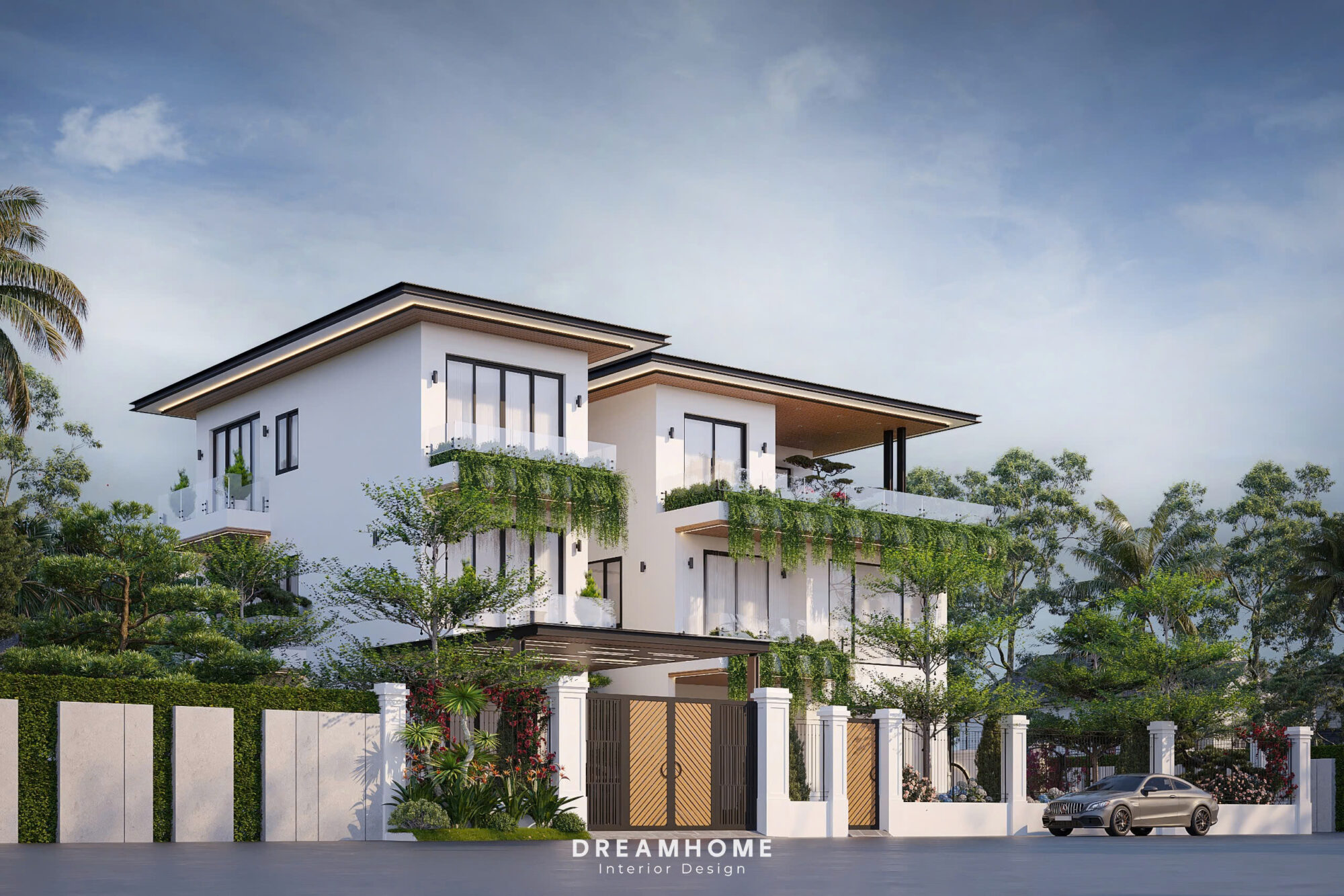 Thiết Kế Kiến Trúc Nhà Phố Thái Bình-400m2 5 thiết kế kiến trúc