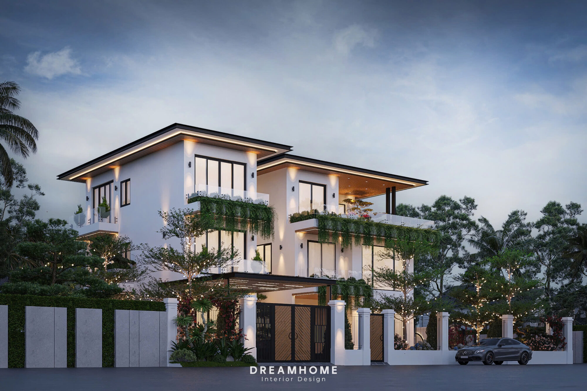 Thiết Kế Kiến Trúc Nhà Phố Thái Bình-400m2 4 thiết kế kiến trúc