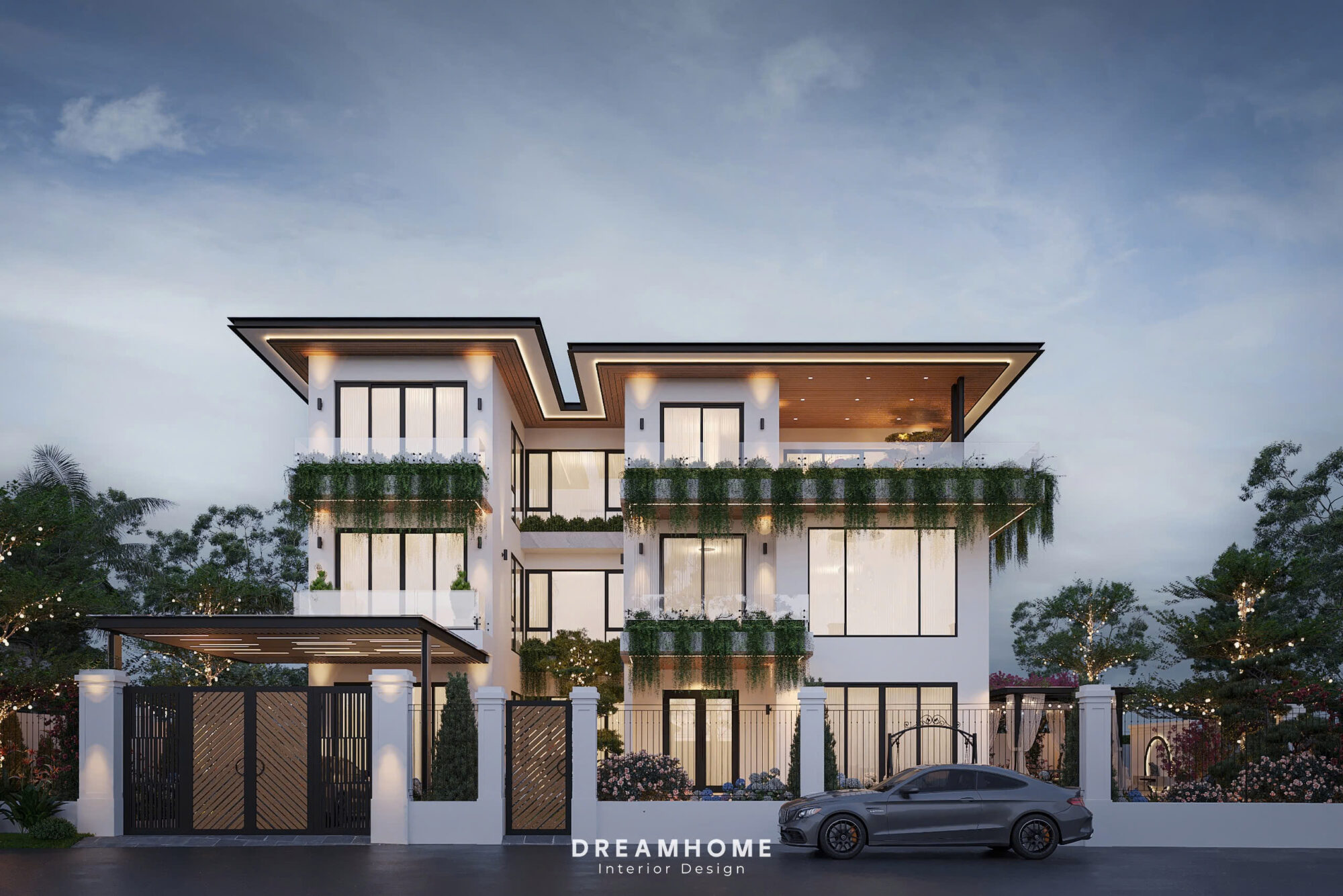 Thiết Kế Kiến Trúc Nhà Phố Thái Bình-400m2 2 thiết kế kiến trúc
