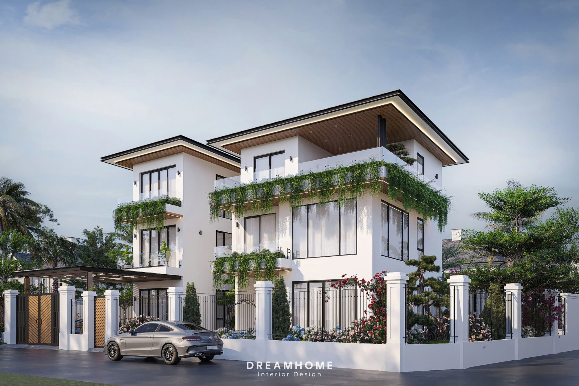 Thiết Kế Kiến Trúc Nhà Phố Thái Bình-400m2 3 thiết kế kiến trúc