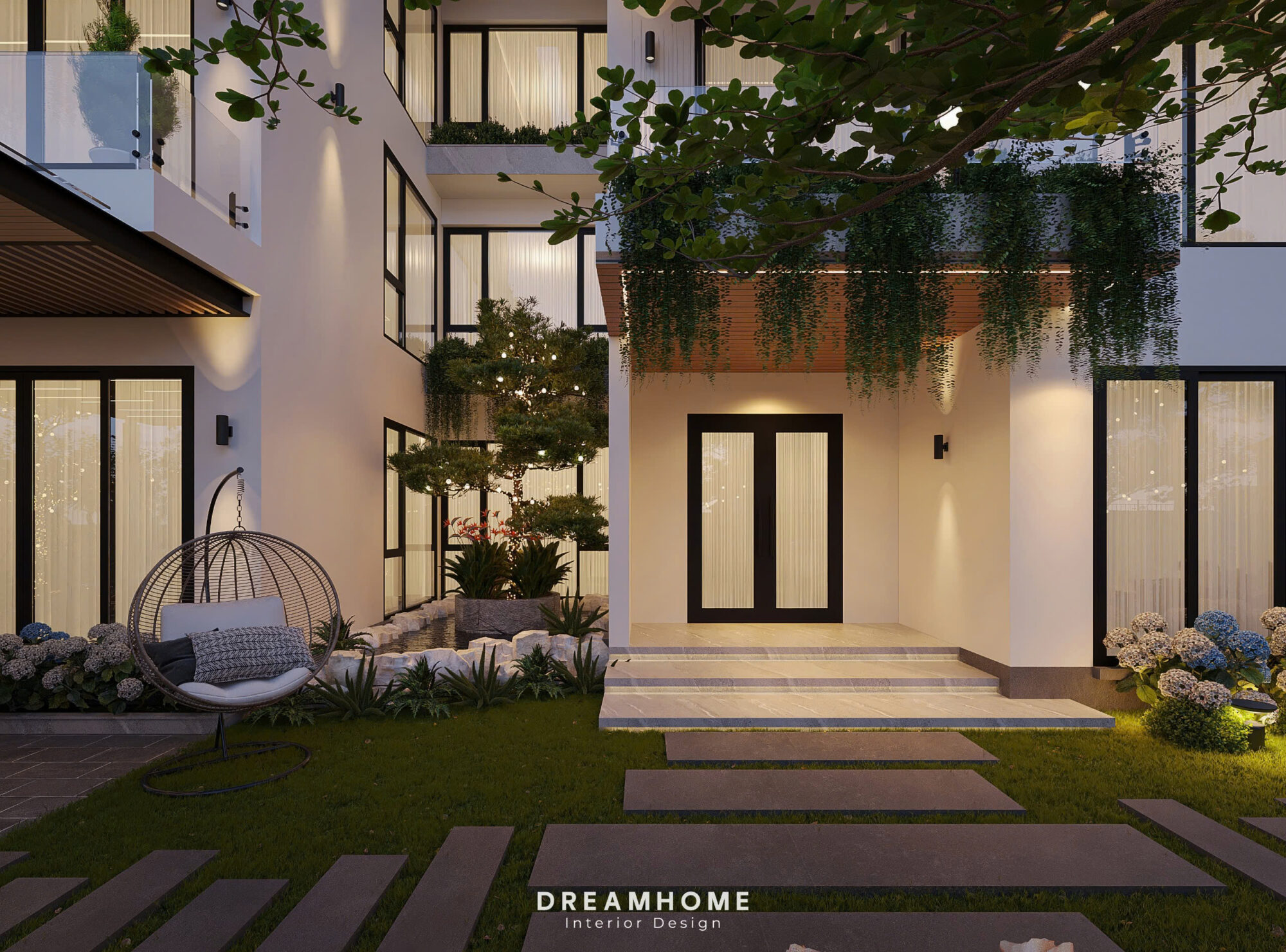Thiết Kế Kiến Trúc Nhà Phố Thái Bình-400m2 7 thiết kế kiến trúc