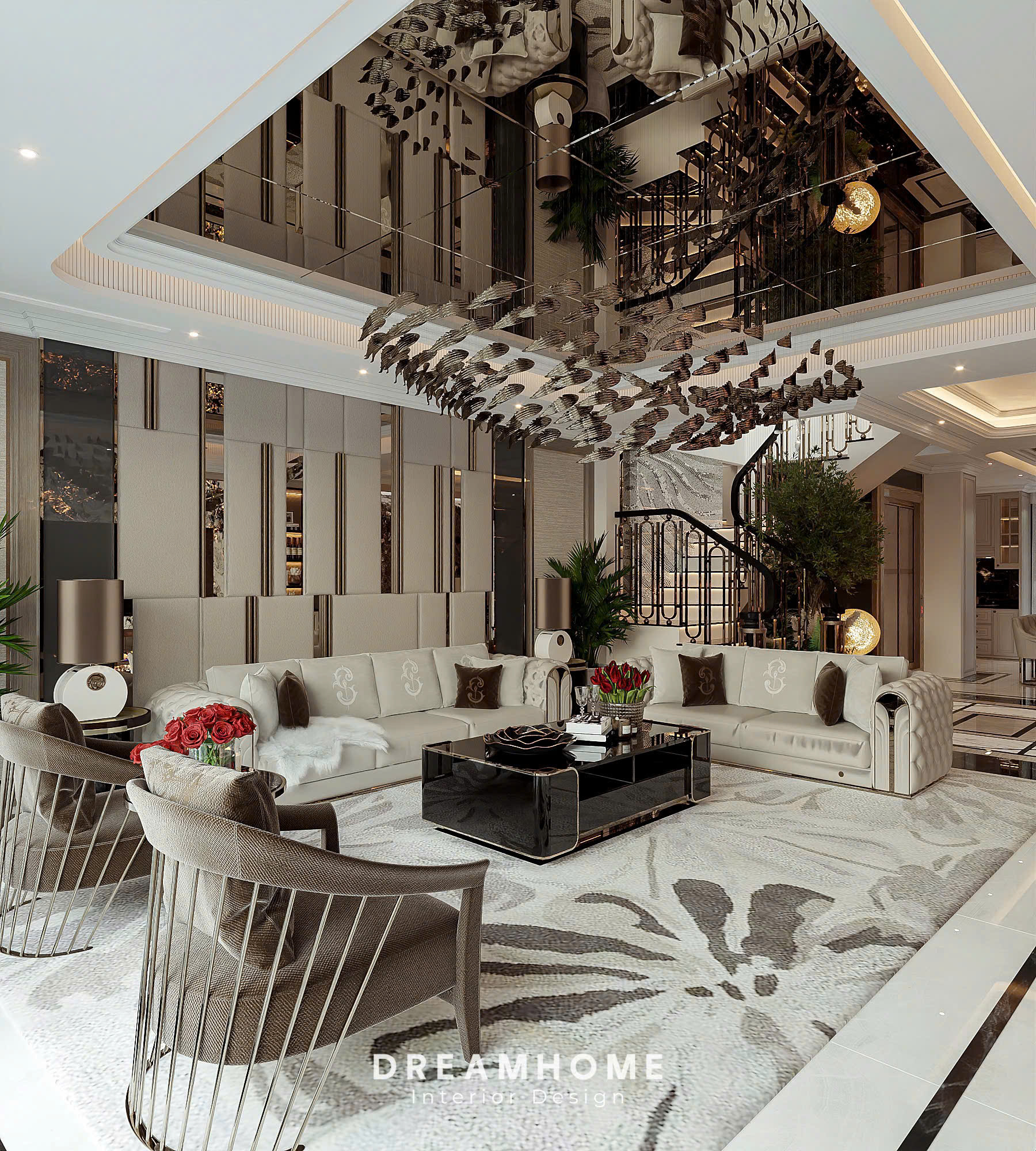 Thiết Kế Nội Thất Biệt Thự Geleximco-400m2 2 thiết kế nội thất