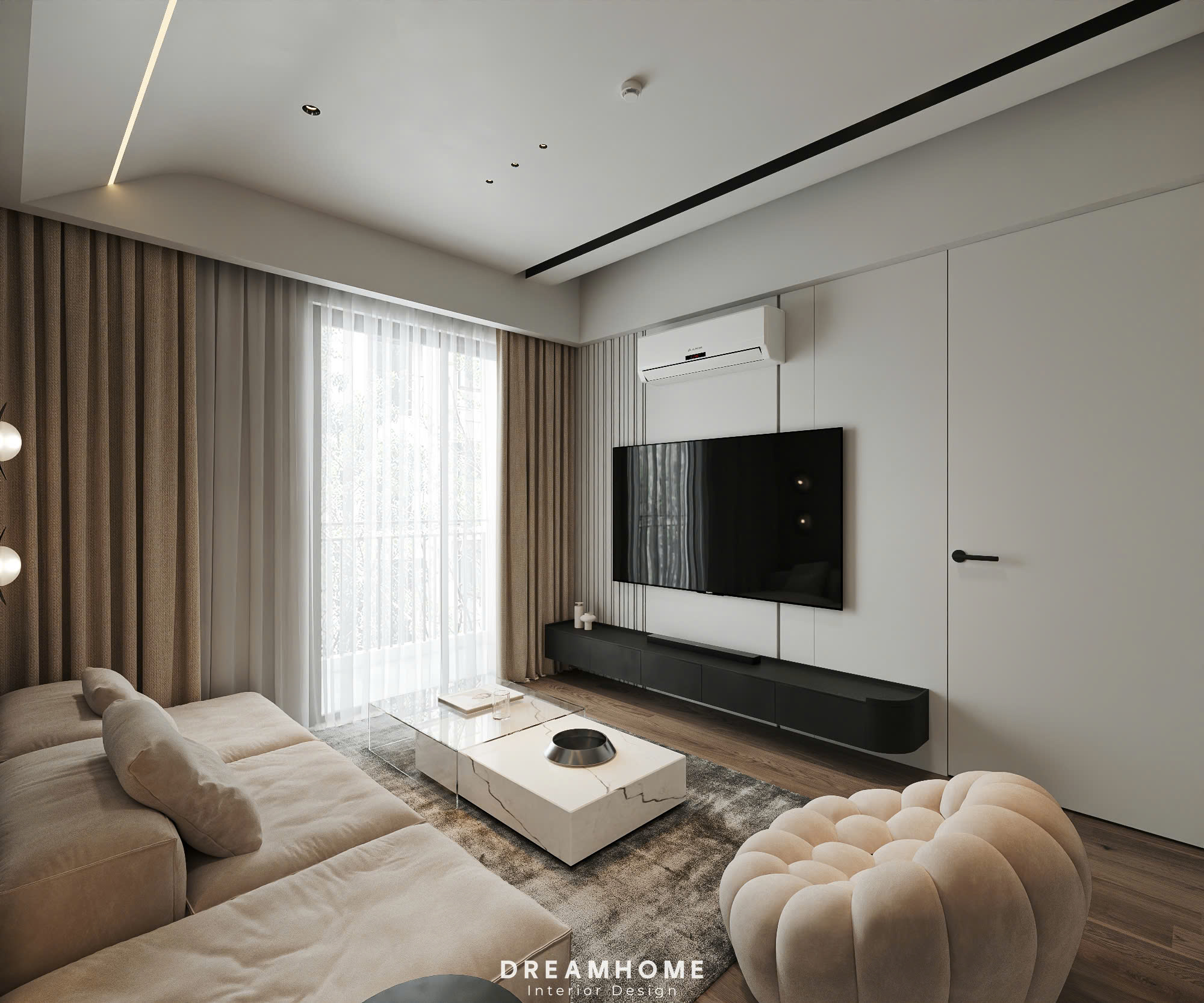 Thiết Kế Nội Thất Chung Cư Season Avenue-115m2 3 thiết kế nội thất