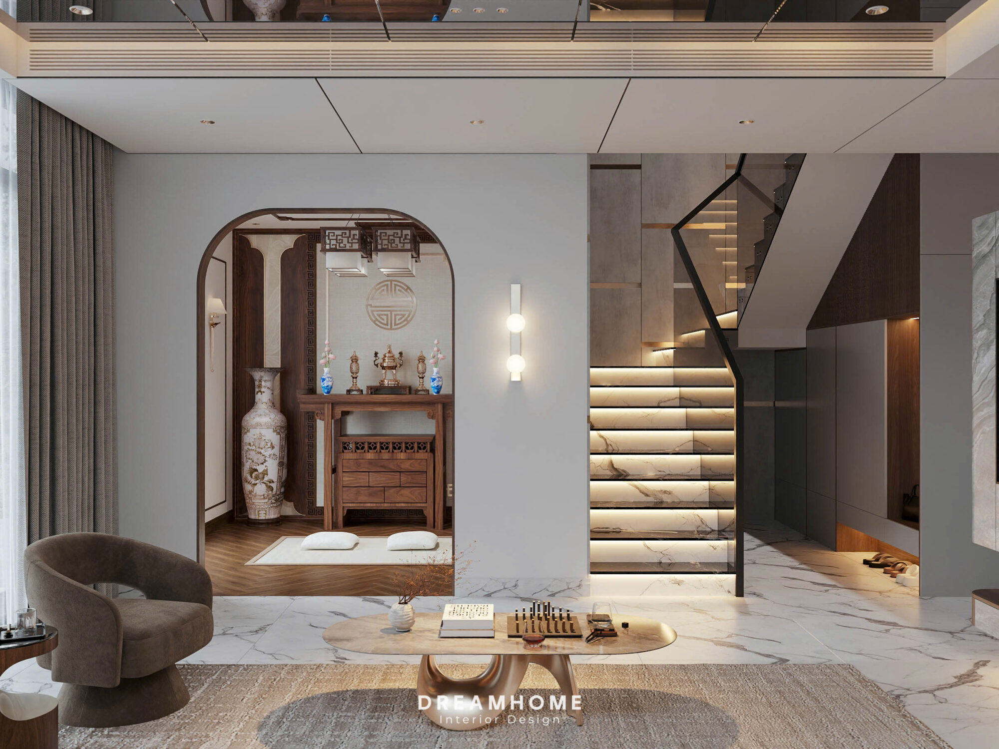 Thiết Kế Nội Thất NMD Hoài Đức-130m2 5 thiết kế nội thất