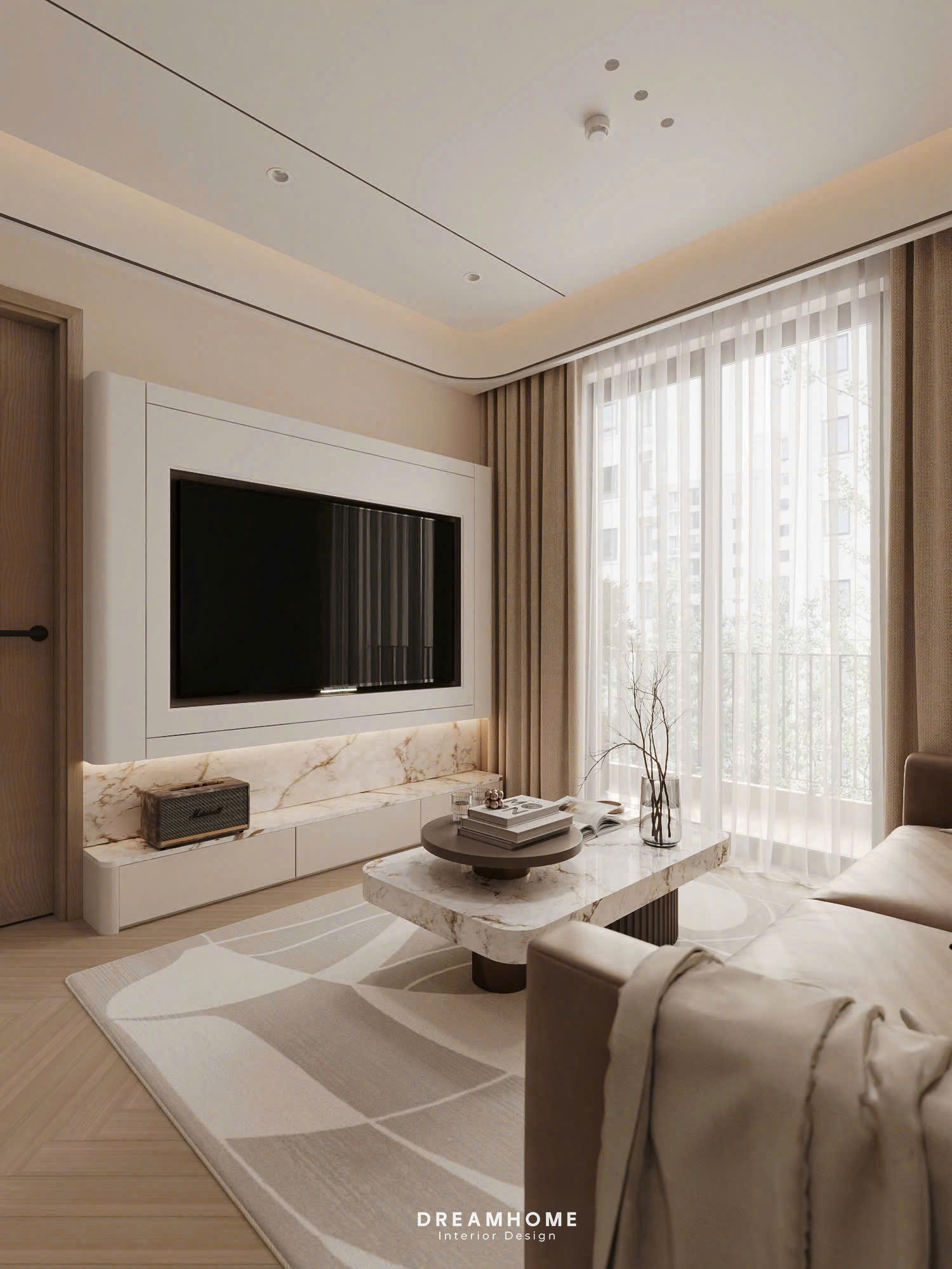 Thiết Kế Nội Thất Chung Cư Central Lake-90m2 4 thiết kế nội thất