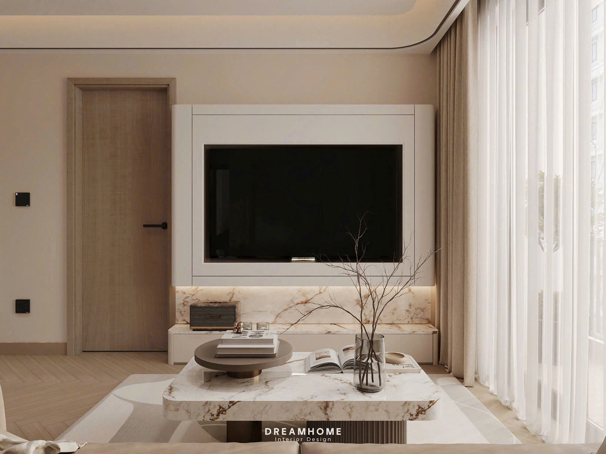 Thiết Kế Nội Thất Chung Cư Central Lake-90m2 2 thiết kế nội thất