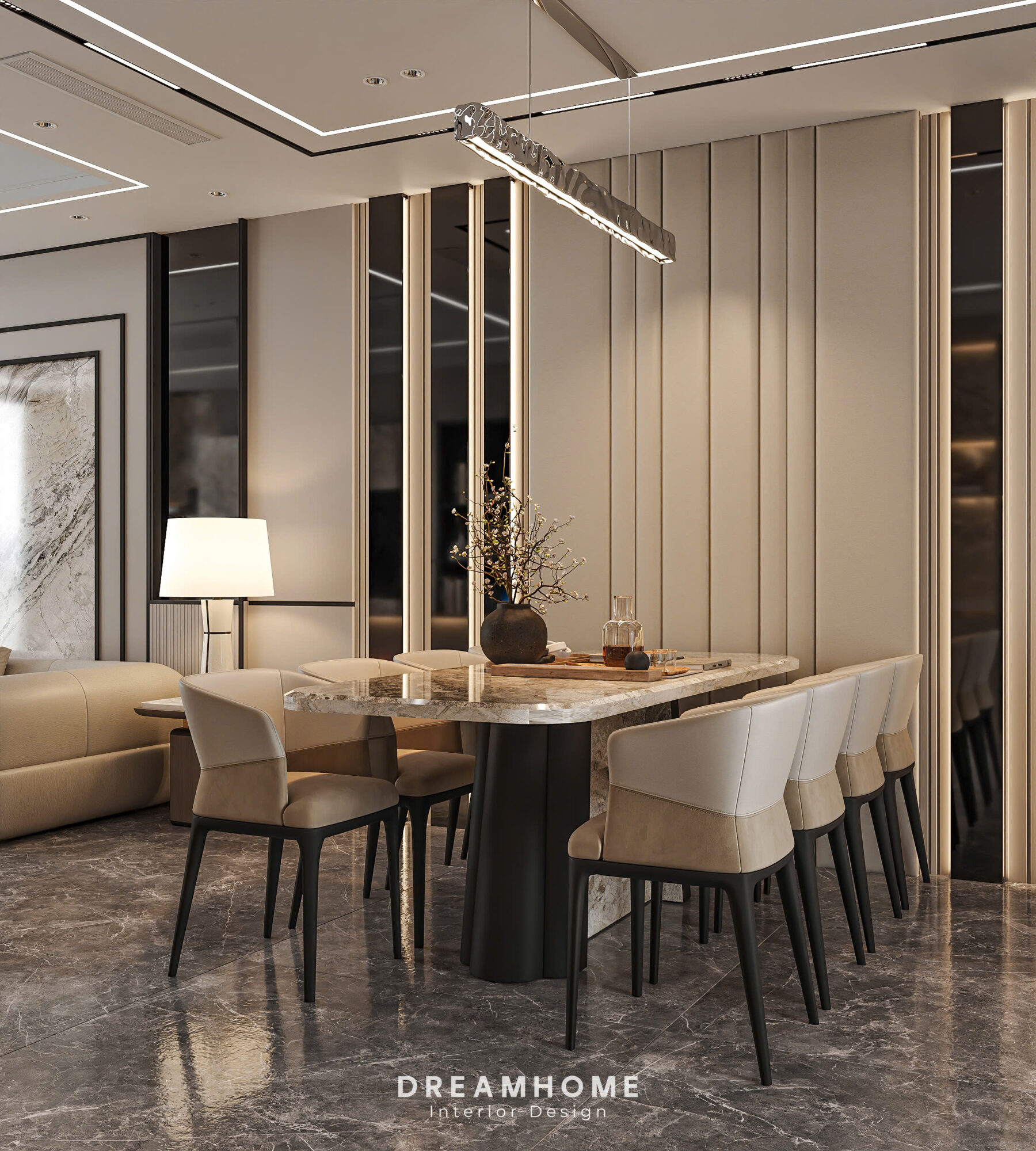Thiết Kế Nội Thất Nhà Phố Long Biên-130m2 7 thiết kế nội thất