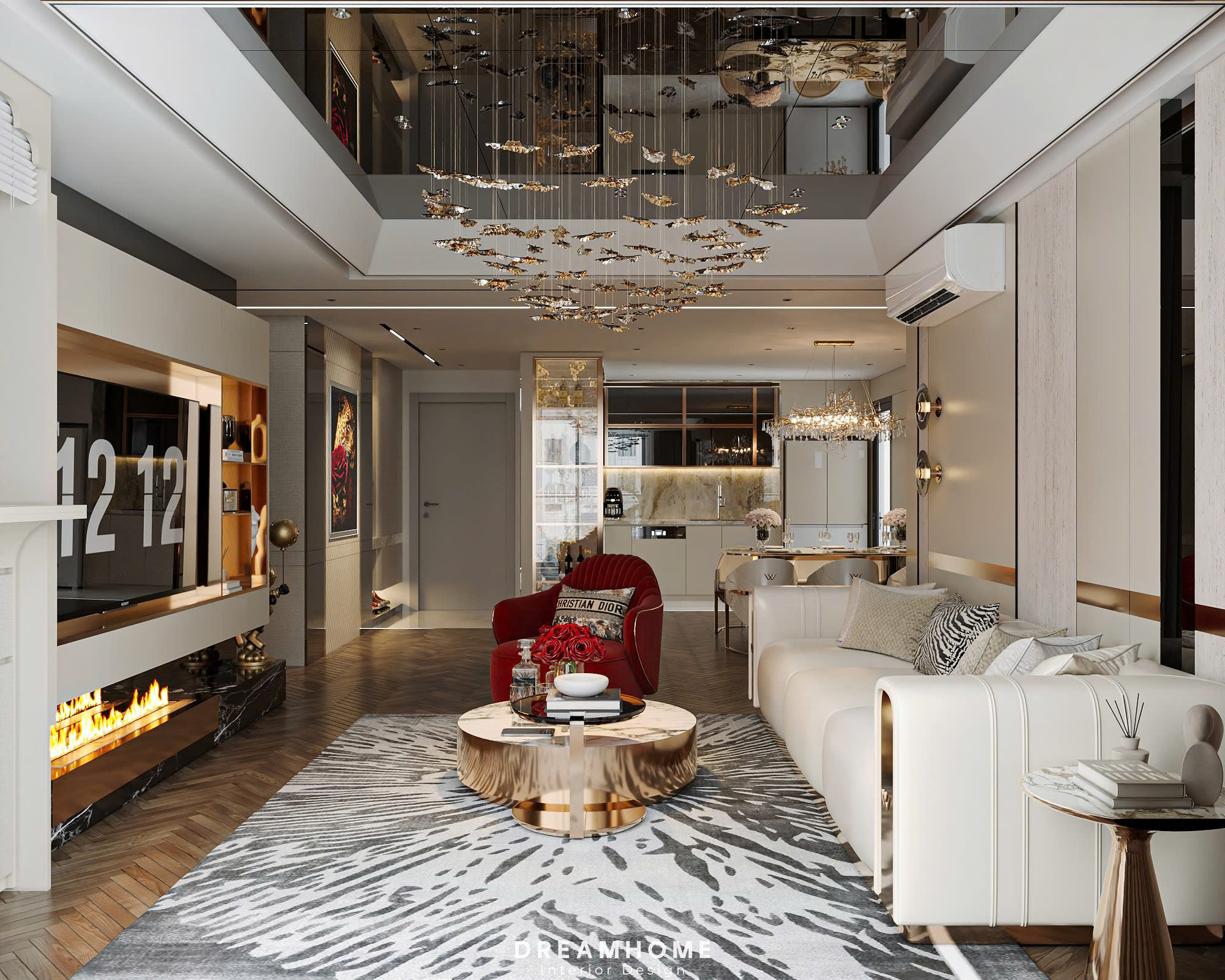 Thiết Kế Nội Thất Chung Cư Goldmark City-130m2 3 thiết kế nội thất