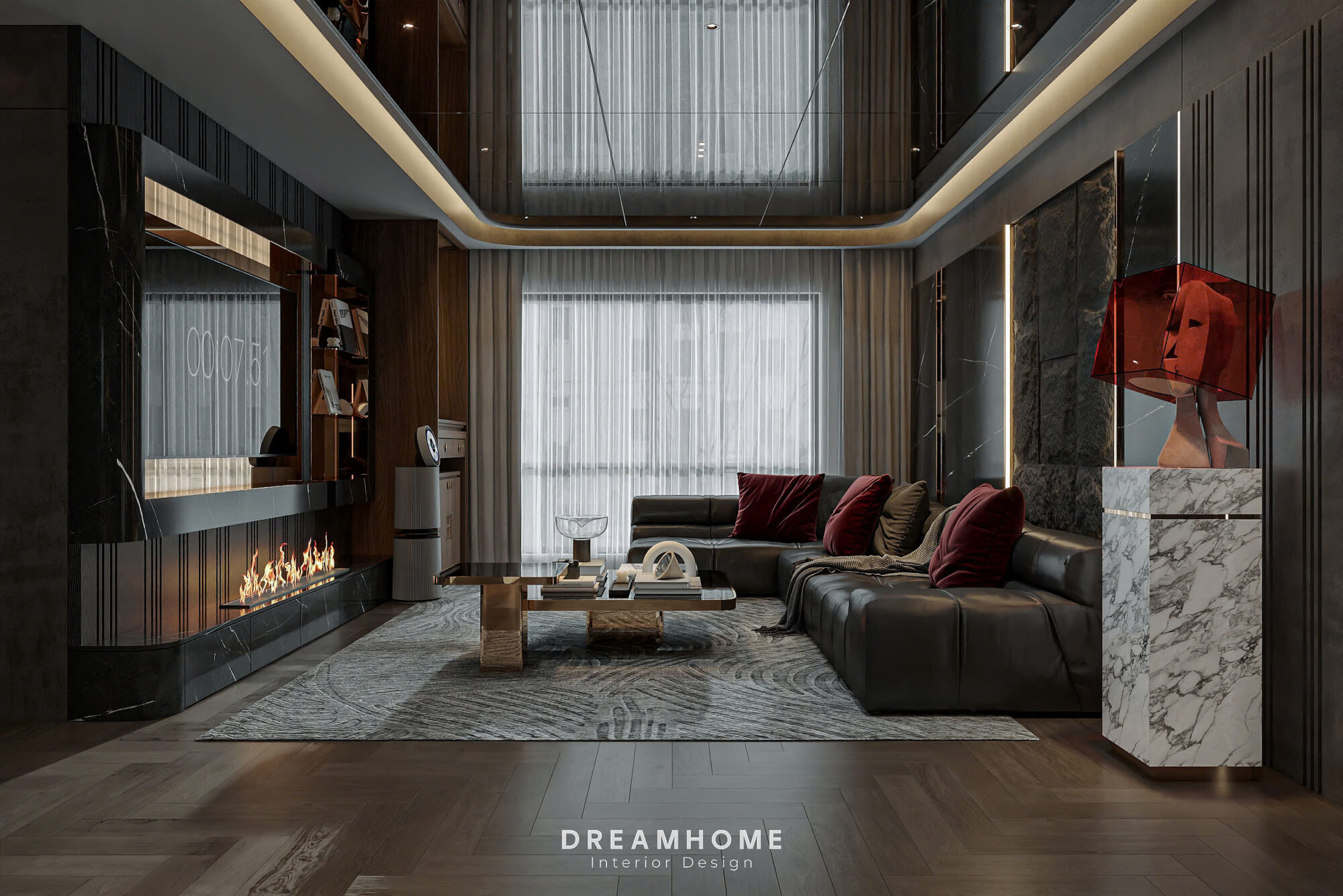 Thiết Kế Nội Thất Chung Cư Mulberry Lane-120m2 3 thiết kế nội thất