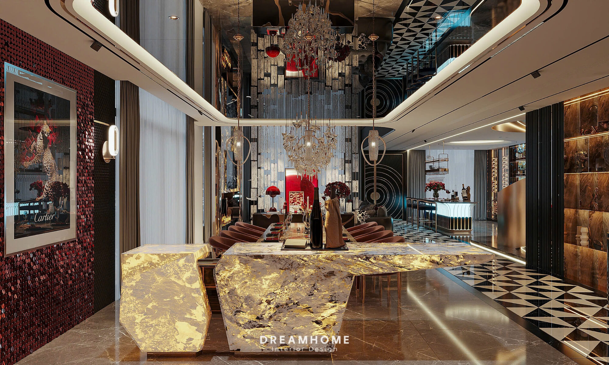 Thiết Kế Nội Thất Penthouse Hải Phòng-400m2 17 Thiết kế nội thất