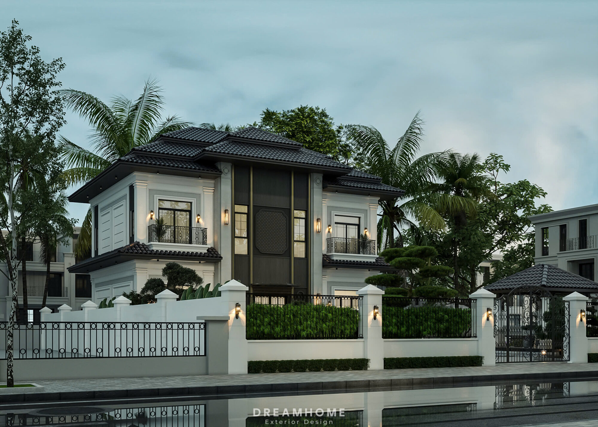 Thiết Kế Kiến Trúc Biệt Thự Thái Bình-350m2 2 thiết kế nội thất