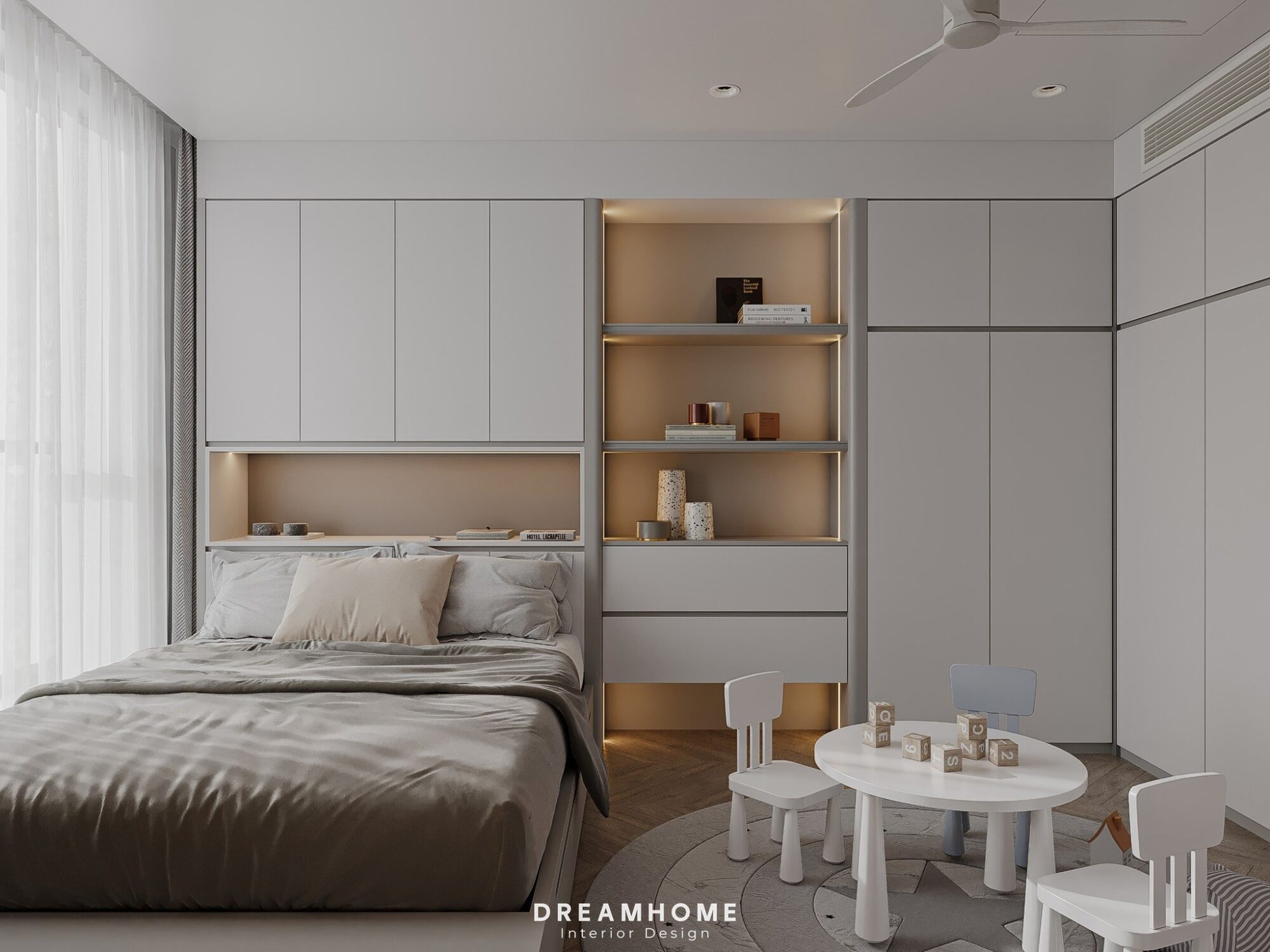 thiết kế nội thất chung cư 3 phòng ngủ