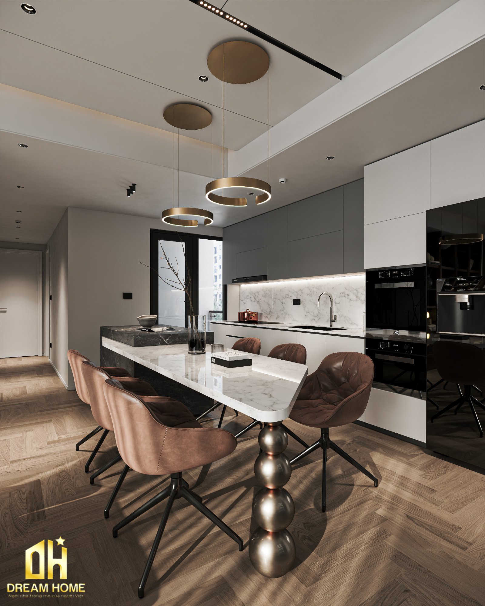 thiết kế nội thất chung cư 2 ngủ