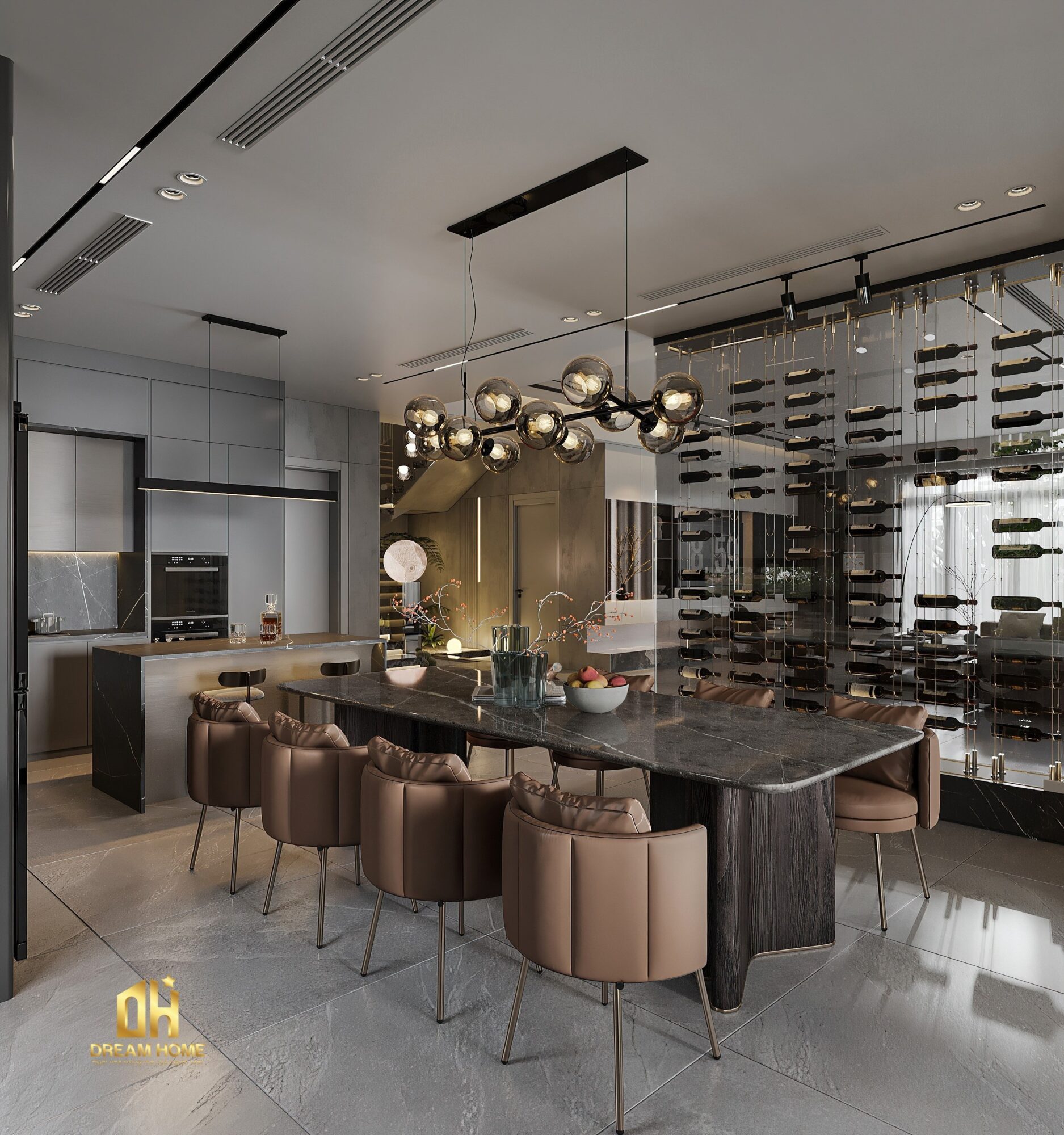 thiết kế nội thất nhà phố Hoài Đức