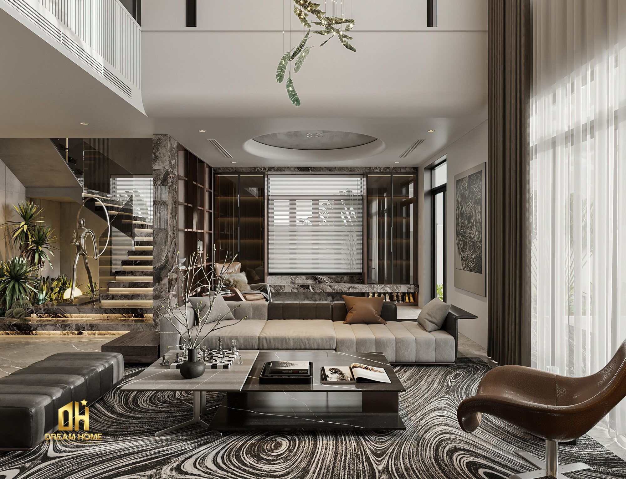 thiết kế nội thất biệt thự Ciputra