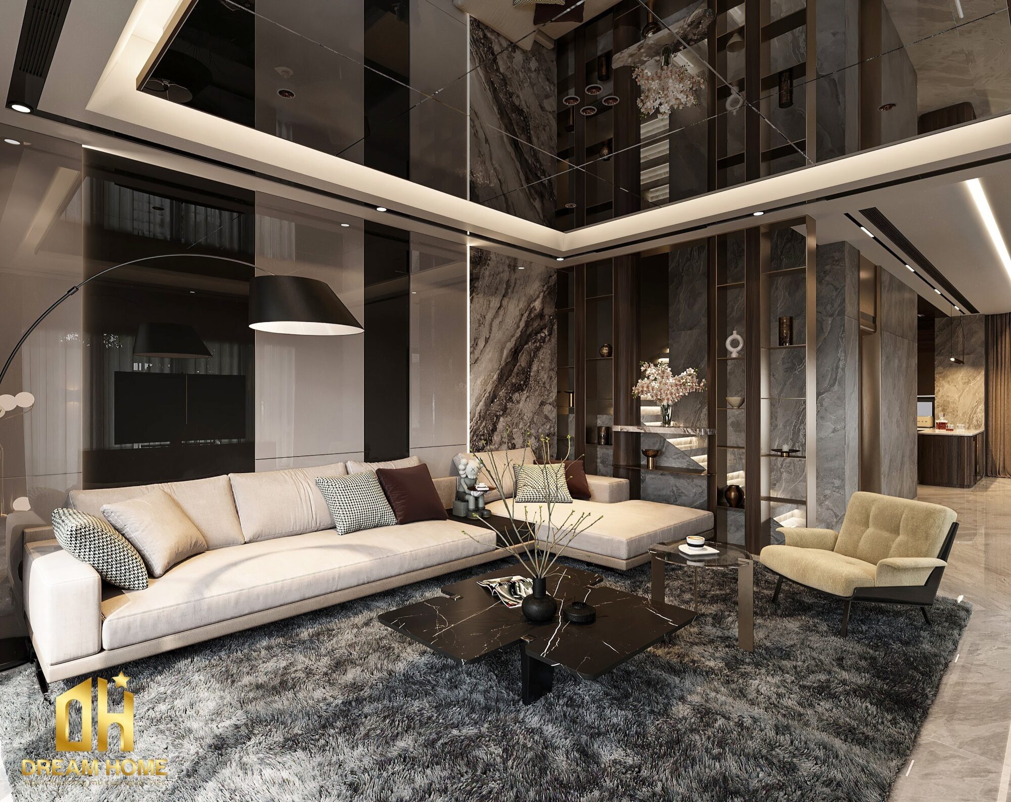 thiết kế nội thất nhà phố Hoài Đức