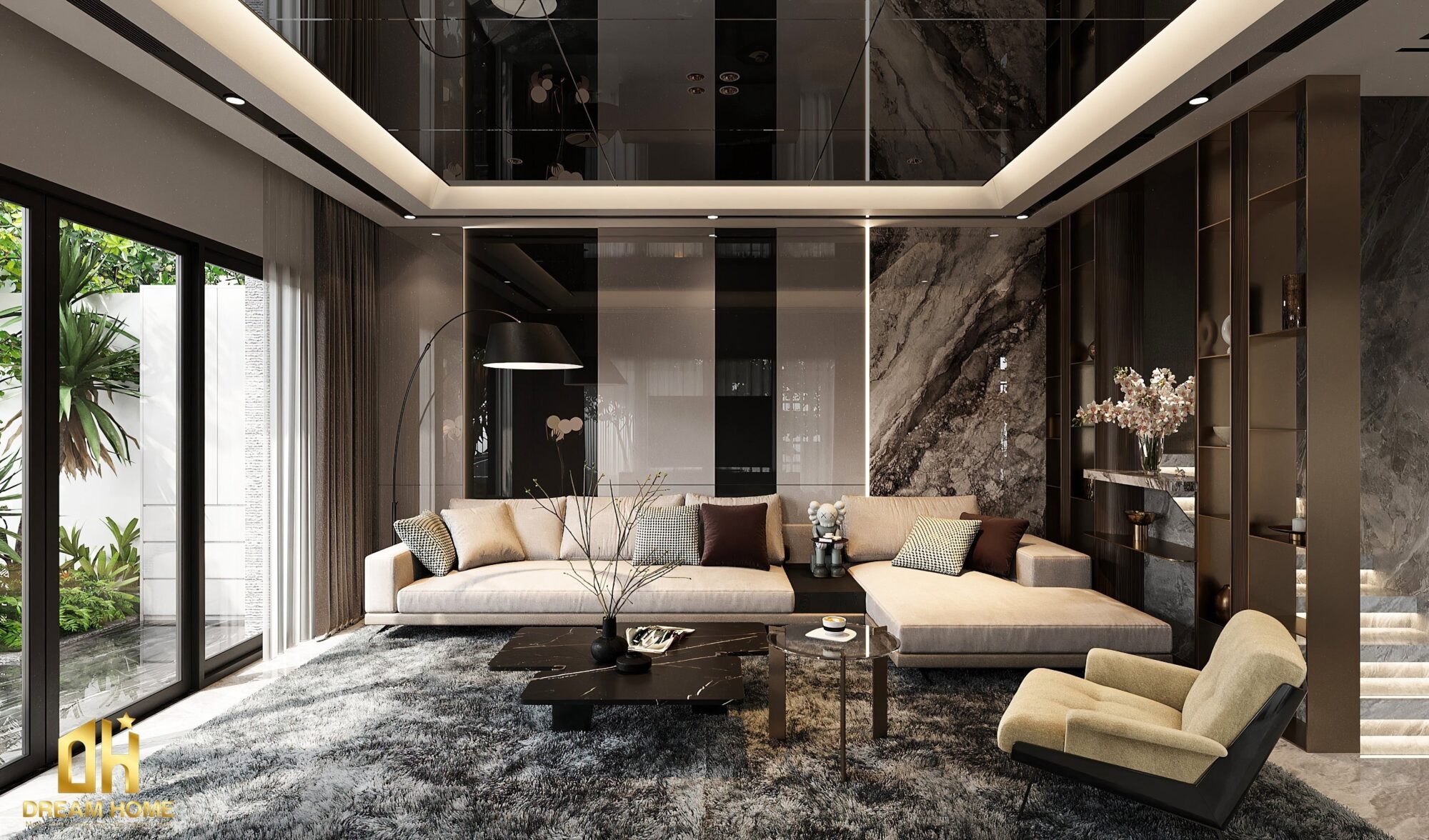thiết kế nội thất nhà phố Hoài Đức