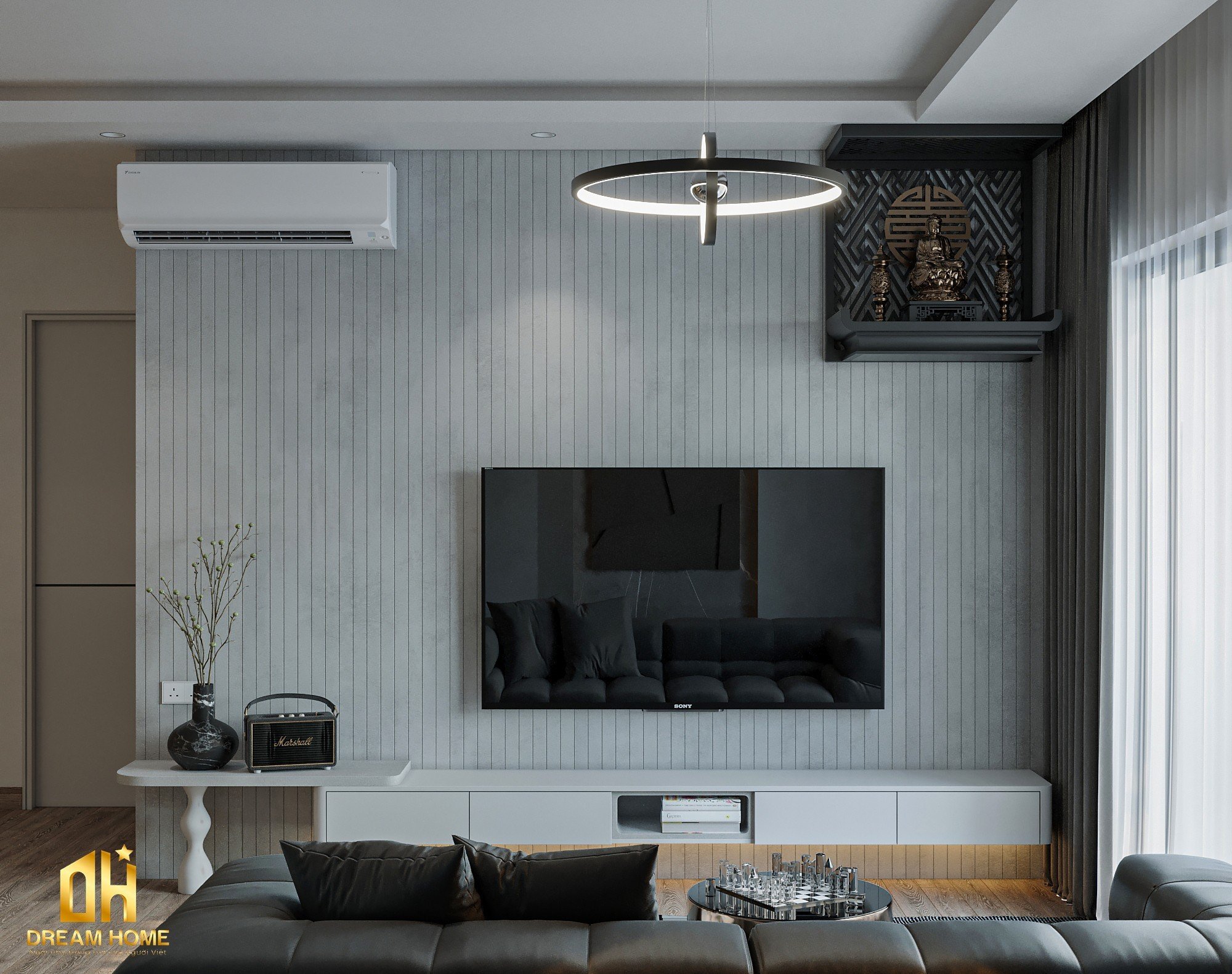 thiết kế nội thất chung cư 3 phòng ngủ