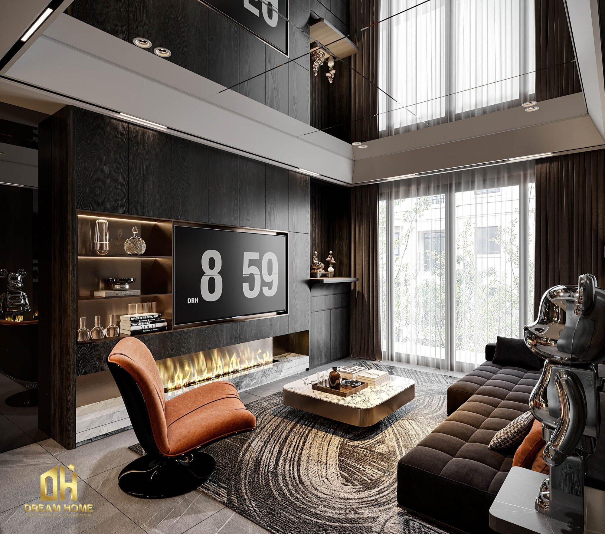 thiết kế nội thất chung cư 2 ngủ