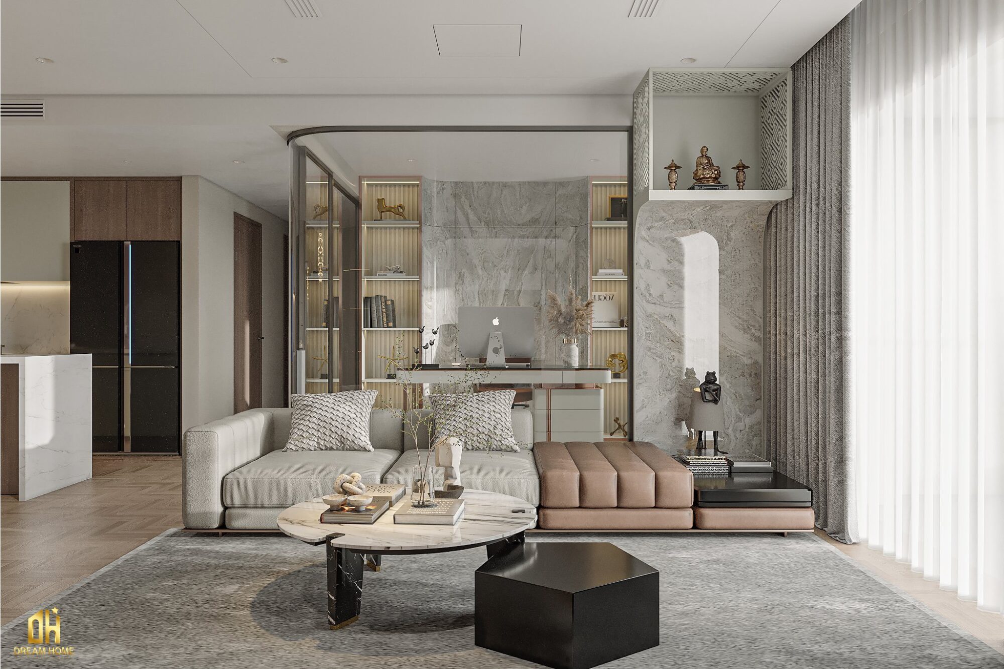 thiết kế nội thất chung cư 3 phòng ngủ