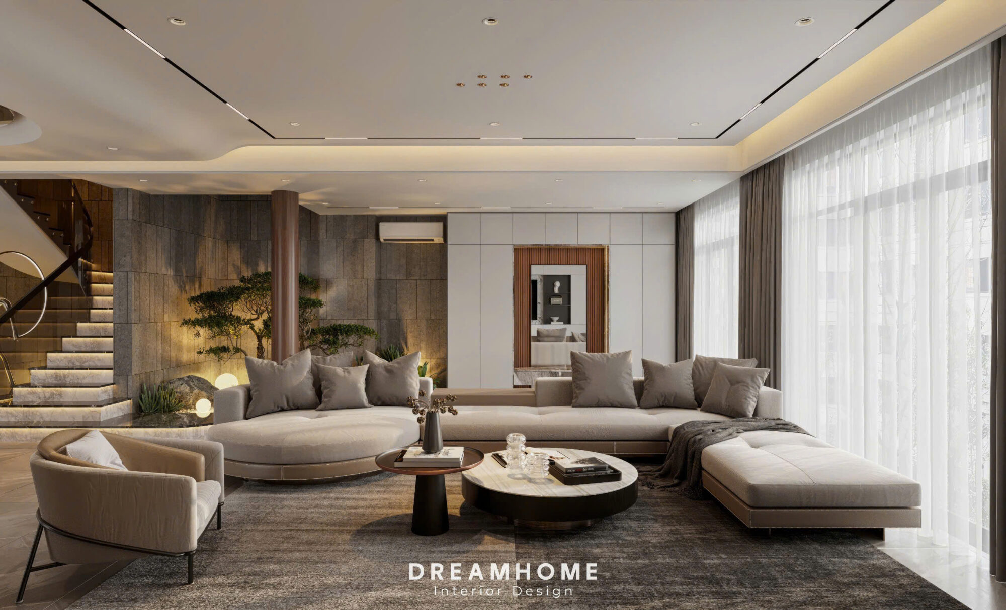 thiết kế nội thất nhà phố Hoài Đức