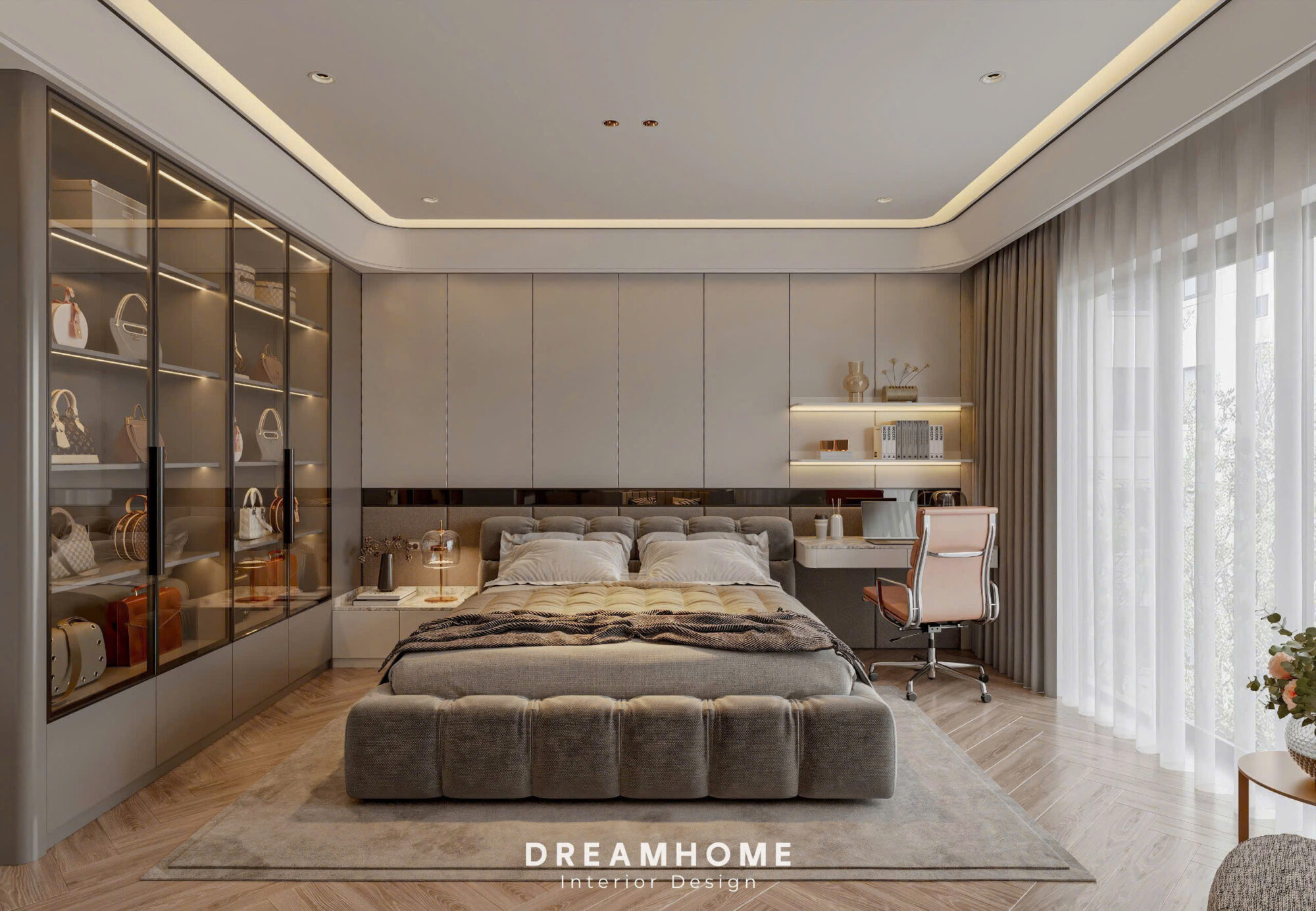 thiết kế nội thất nhà phố Hoài Đức