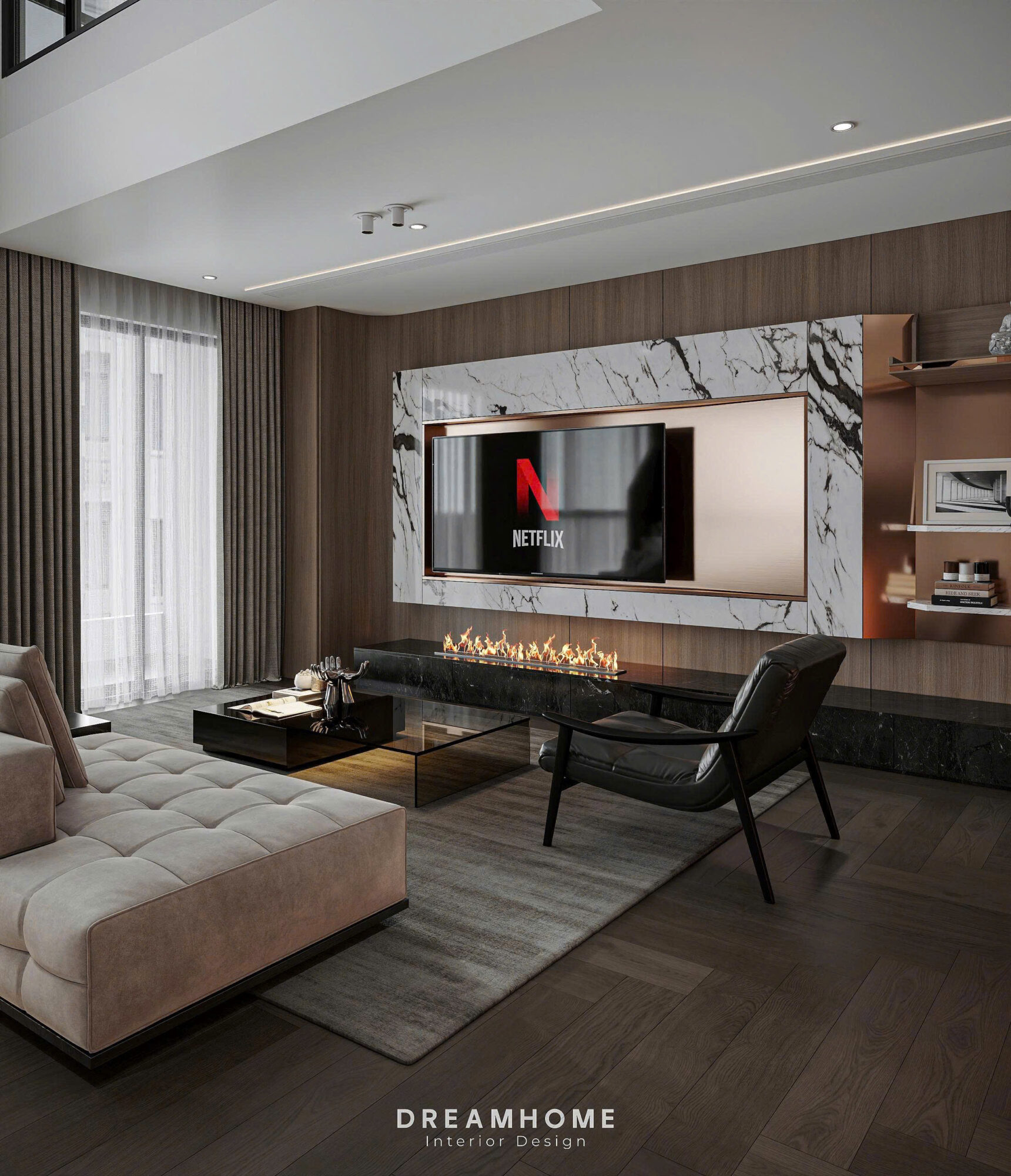 thiết kế nội thất duplex ecopark