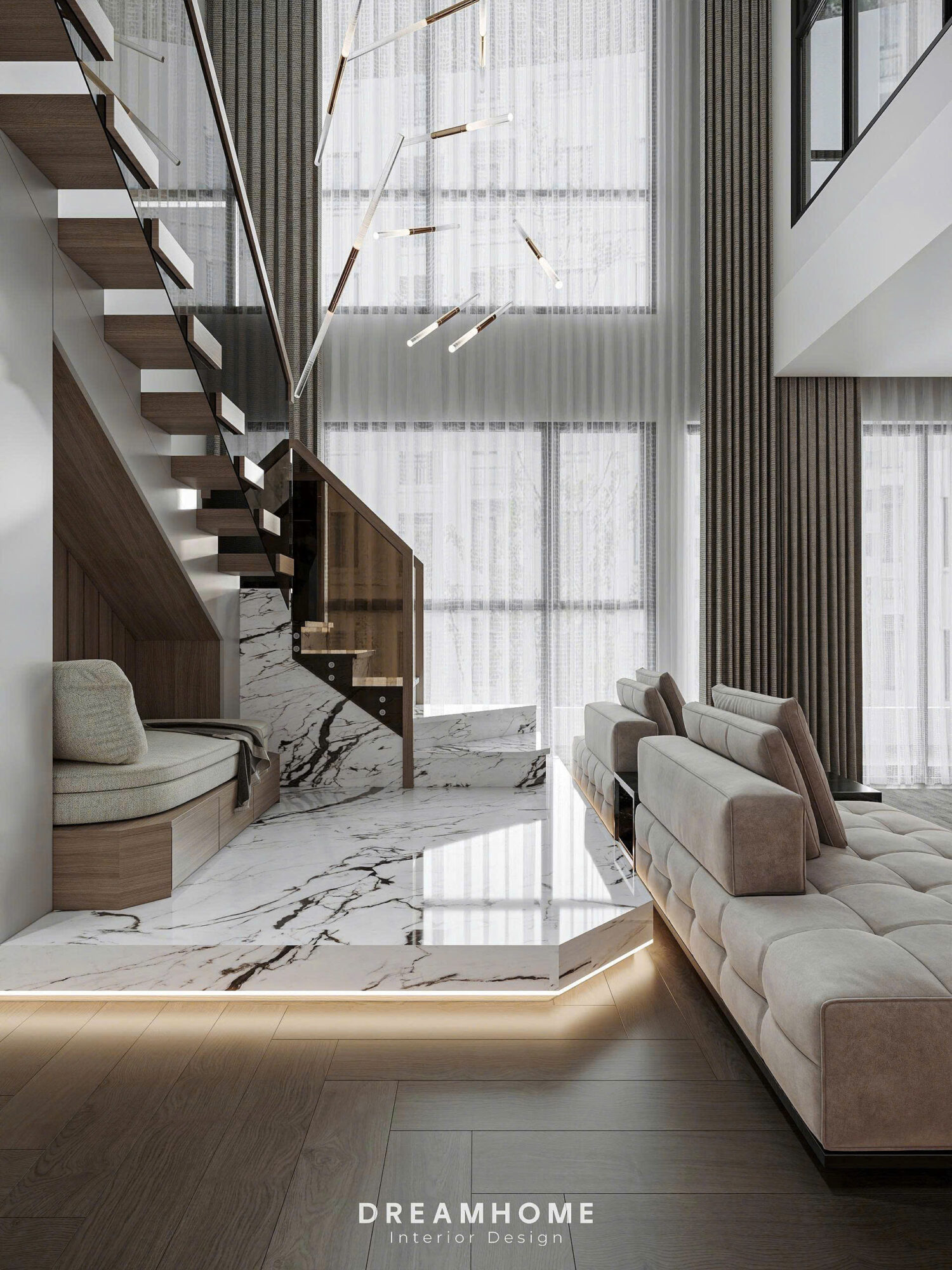 thiết kế nội thất Duplex Ecopark
