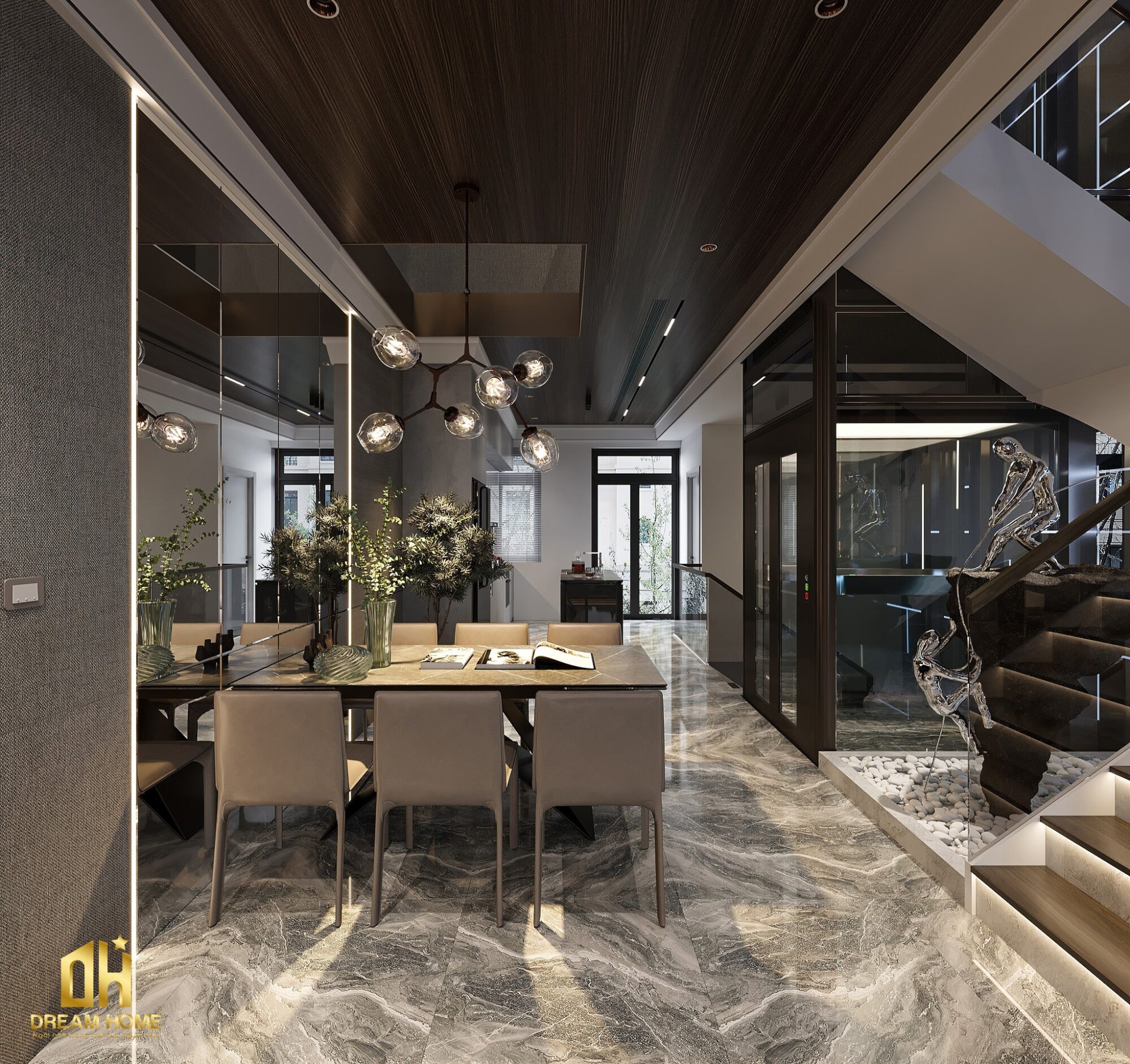 thiết kế nội thất penthouse sunshine golden
