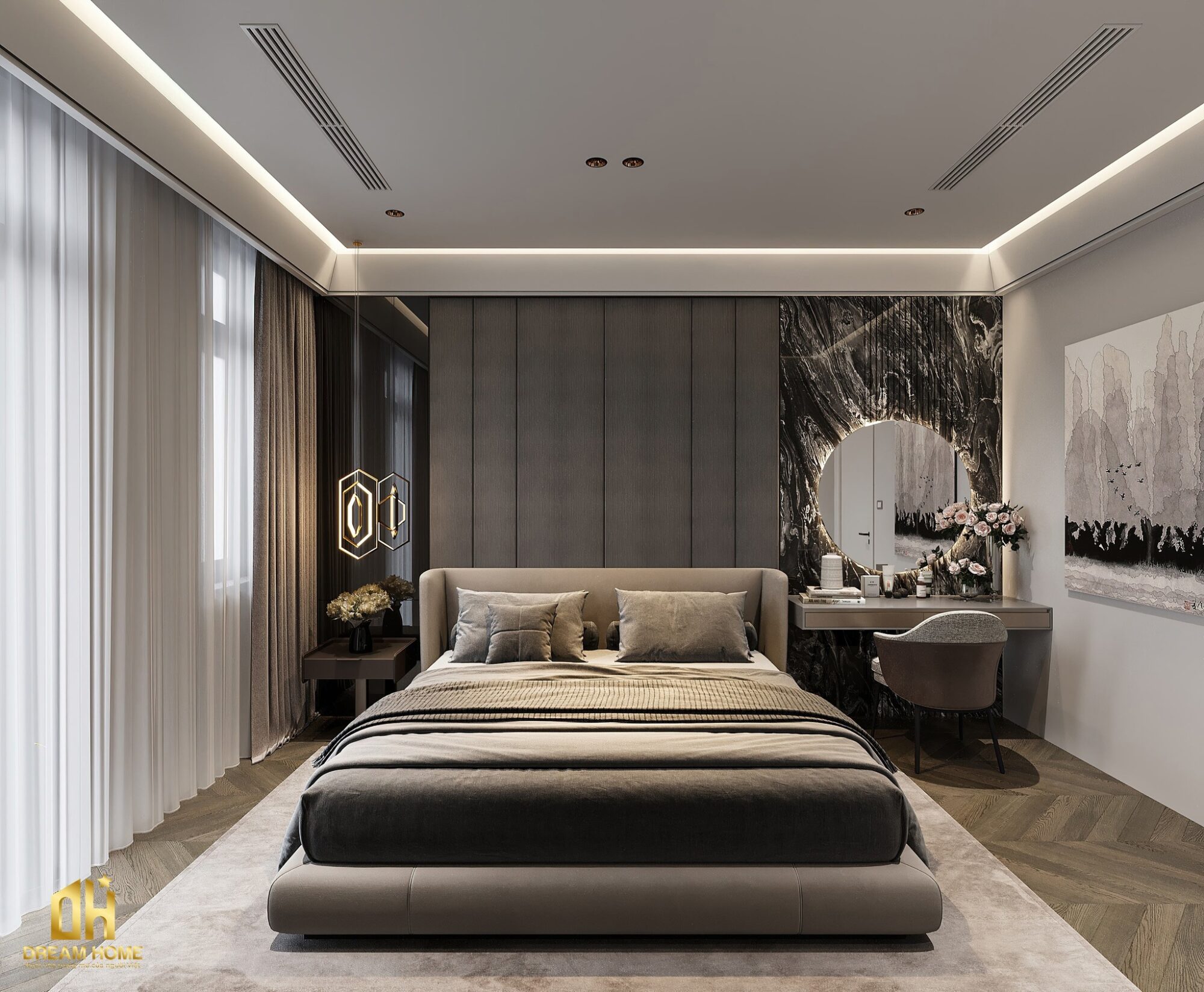 thiết kế nội thất penthouse sunshine golden