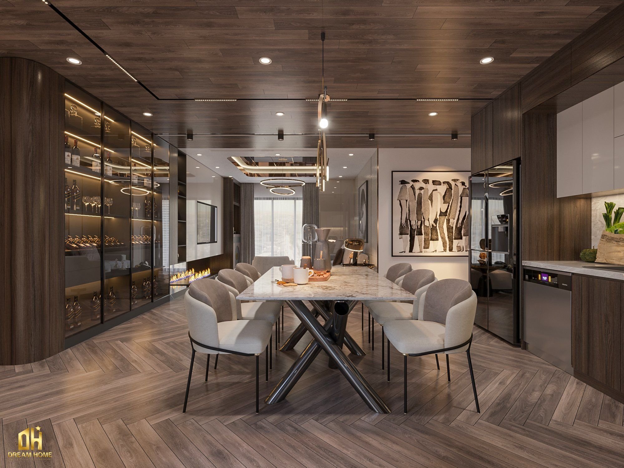 thiết kế nội thất duplex Ecopark