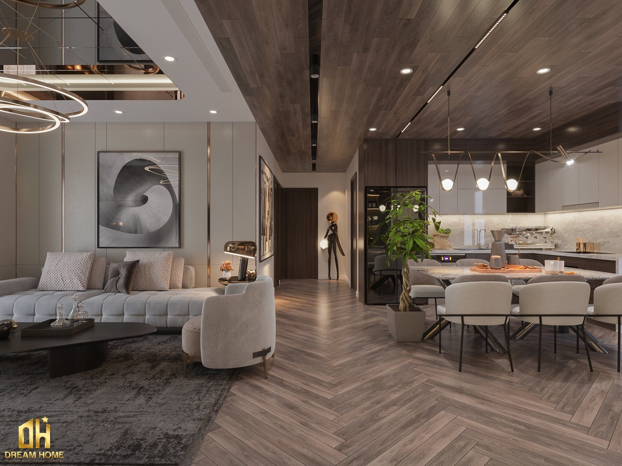 thiết kế nội thất duplex Ecopark