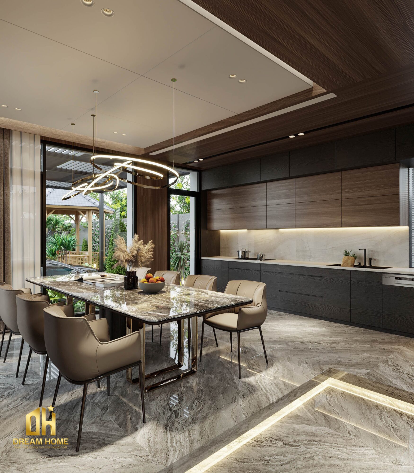 thiết kế nội thất penthouse sunshine golden