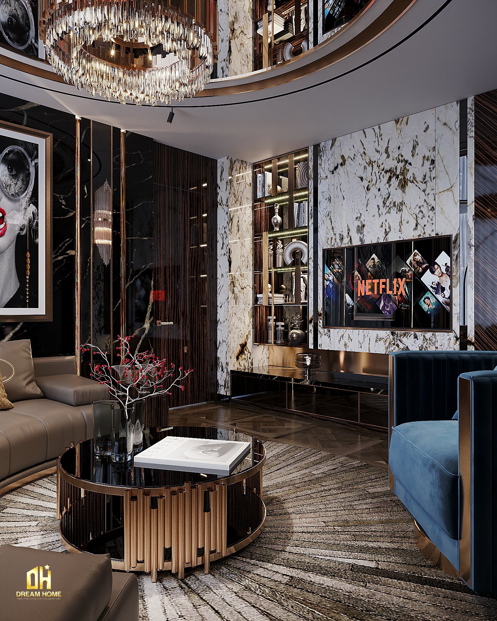 thiết kế nội thất penthouse sunshine city